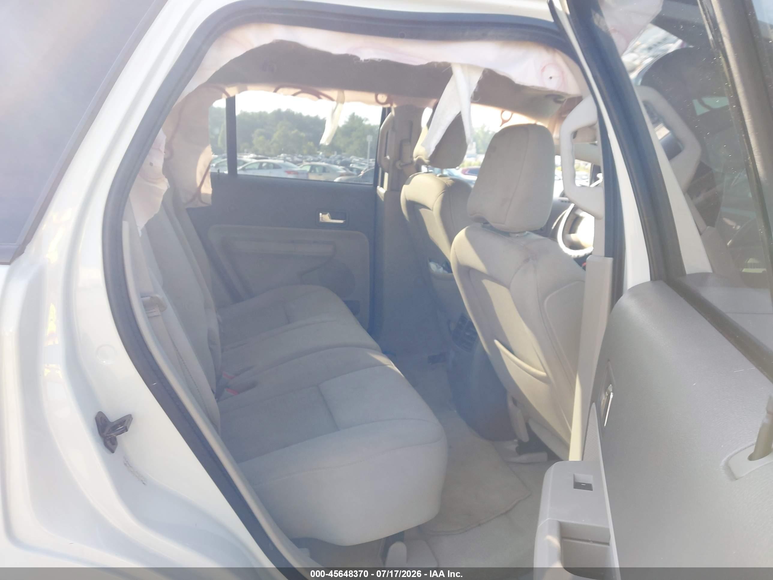 2010 Ford Edge Sel White vin: 2FMDK3JC1ABB62642