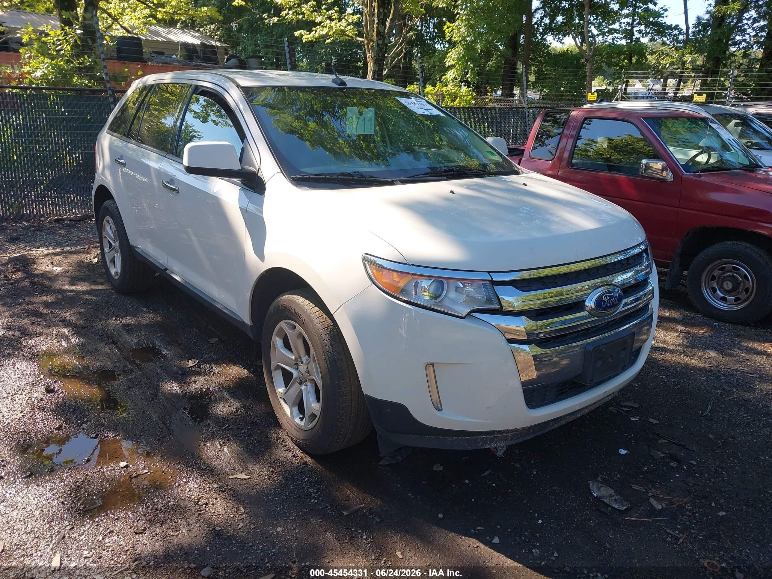 2011 Ford Edge Sel White vin: 2FMDK3JC1BBA29820