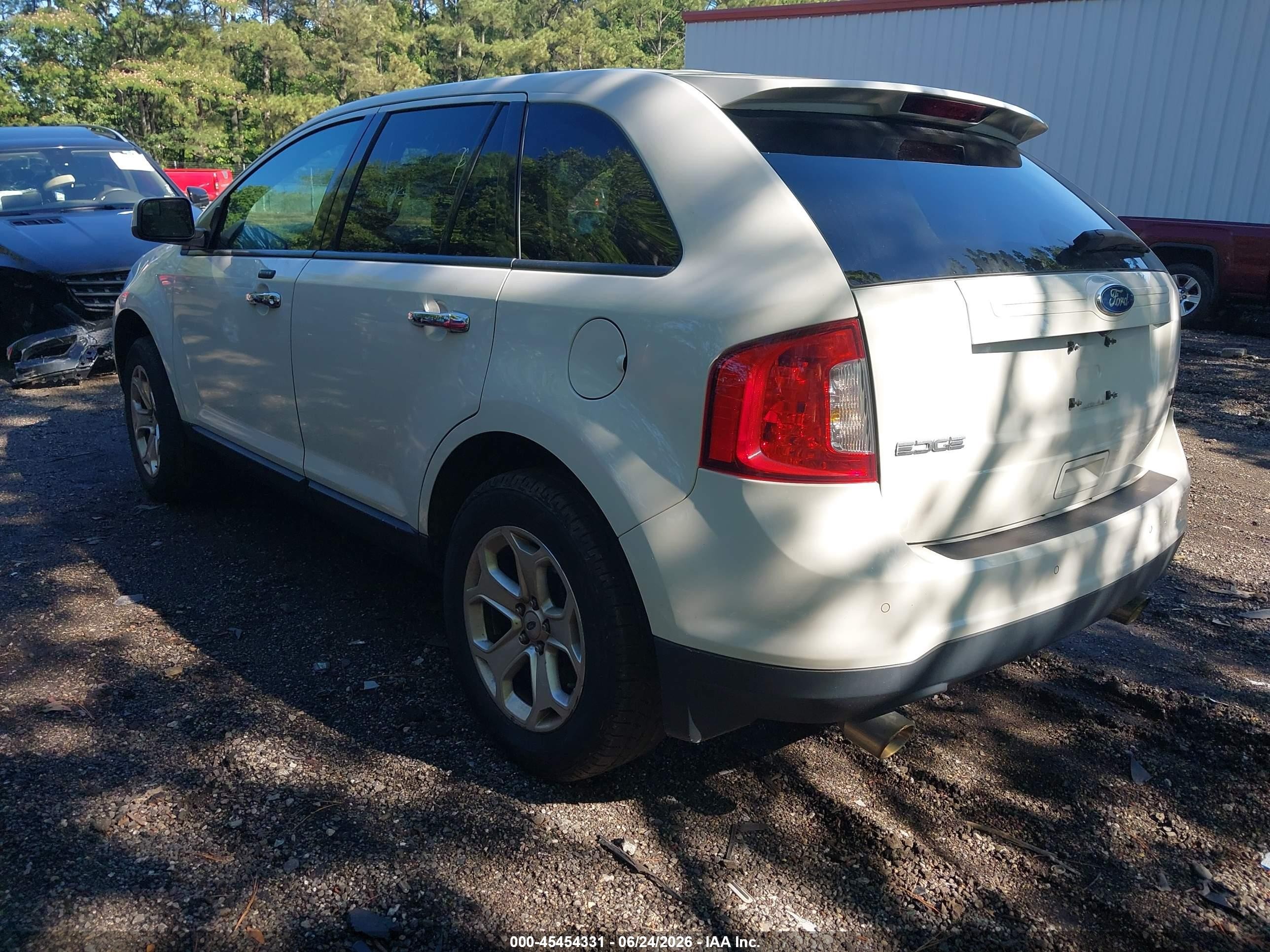 2011 Ford Edge Sel White vin: 2FMDK3JC1BBA29820