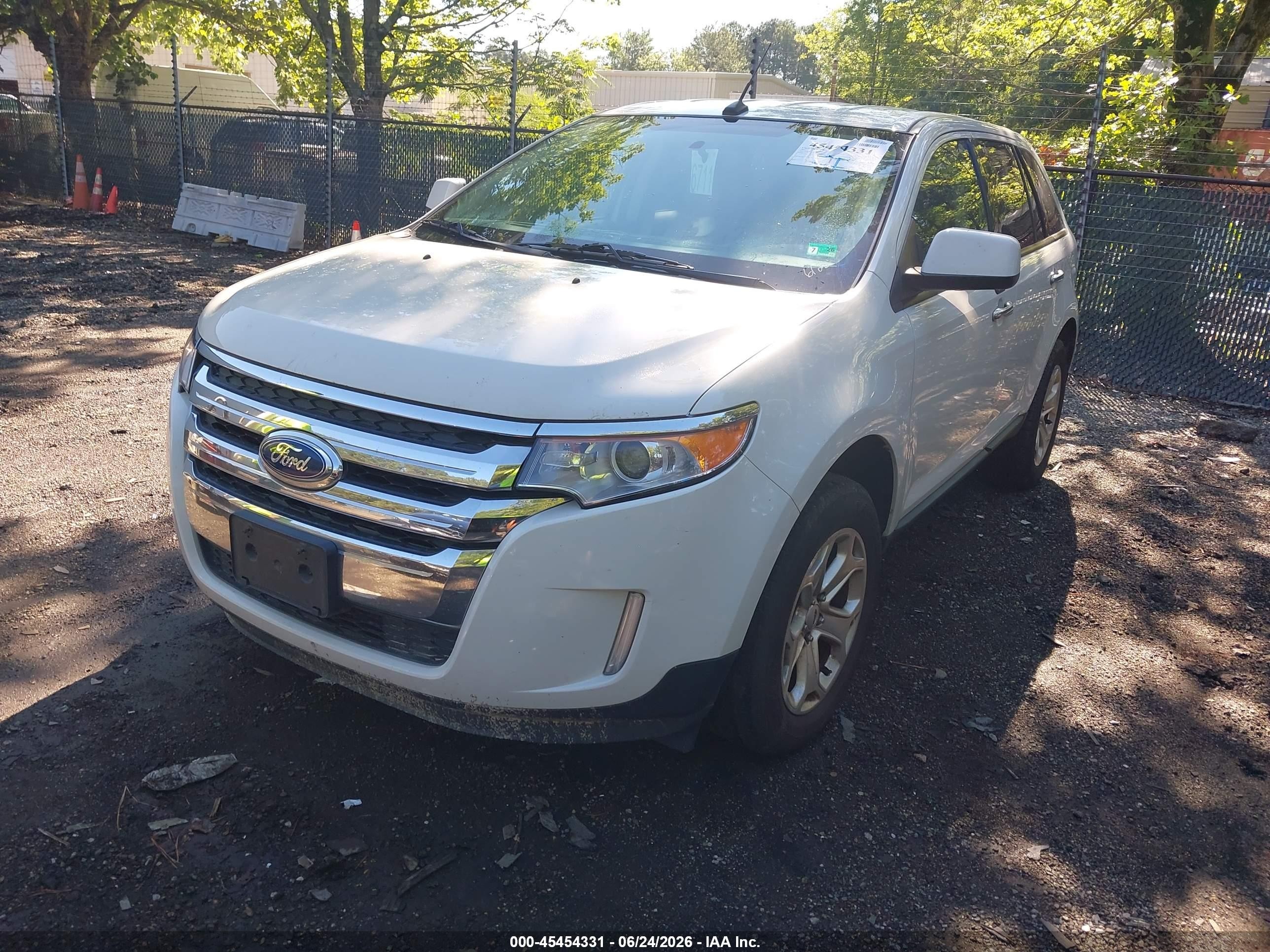 2011 Ford Edge Sel White vin: 2FMDK3JC1BBA29820