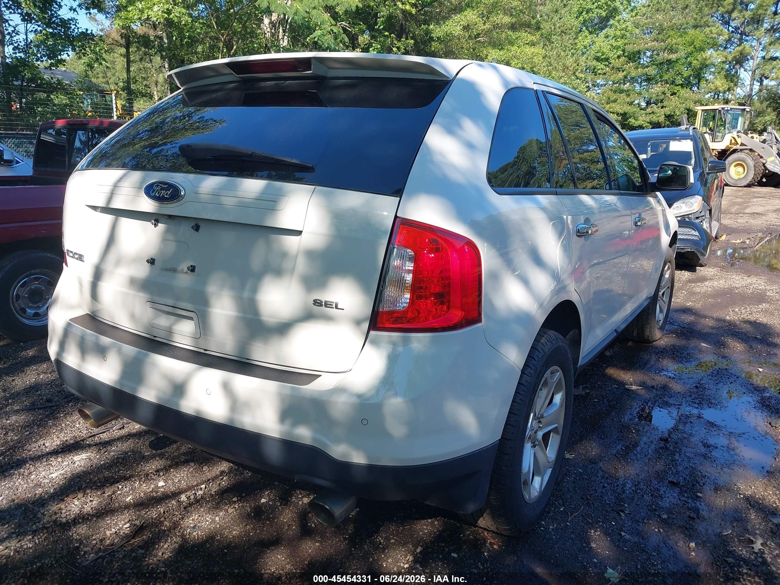 2011 Ford Edge Sel White vin: 2FMDK3JC1BBA29820