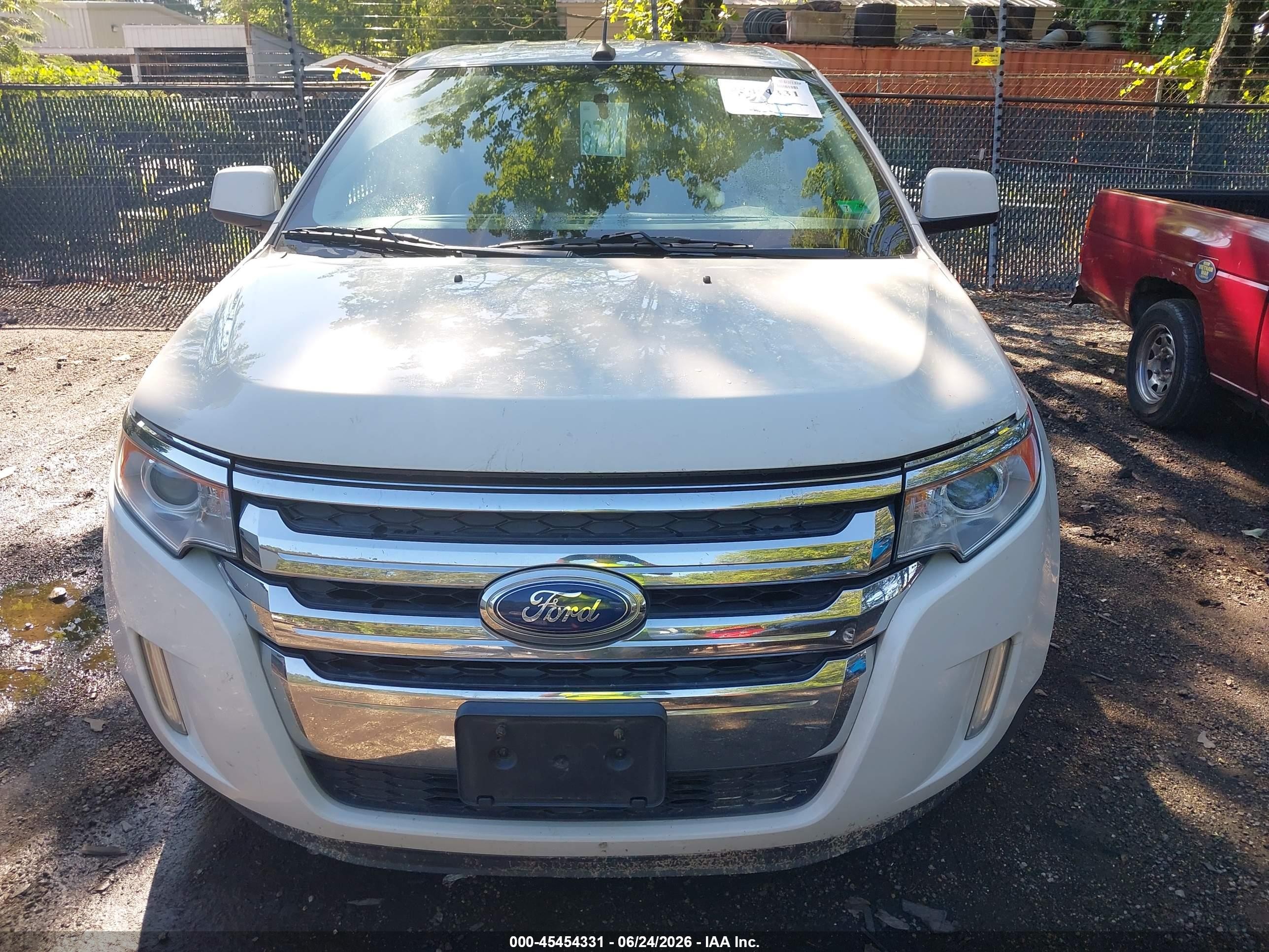 2011 Ford Edge Sel White vin: 2FMDK3JC1BBA29820