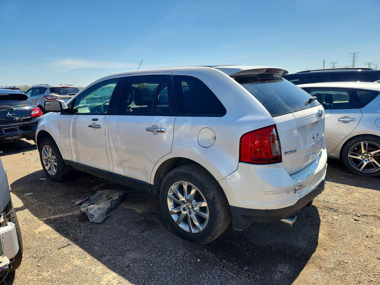 2011 Ford Edge Sel White vin: 2FMDK3JC1BBA30661