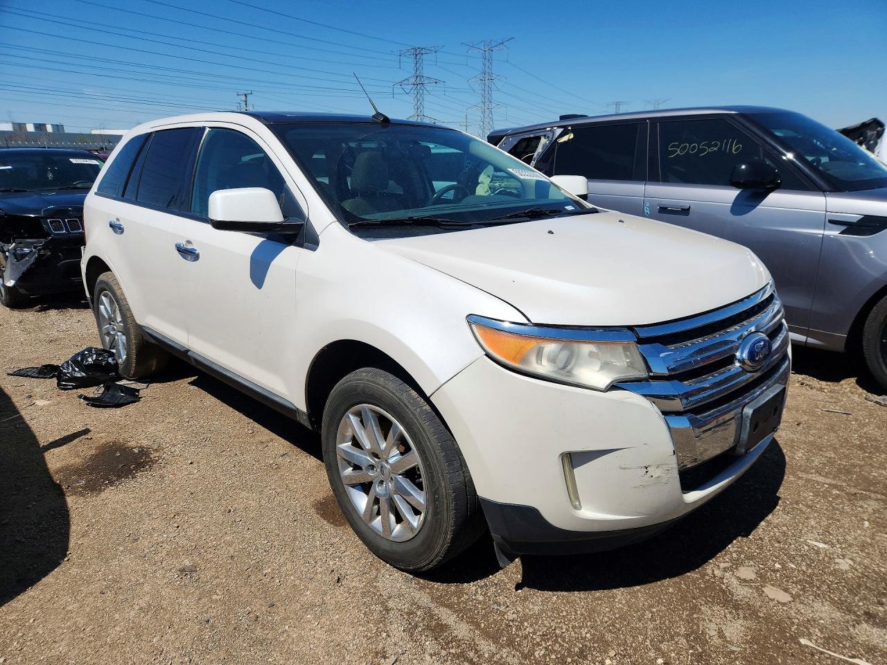 2011 Ford Edge Sel White vin: 2FMDK3JC1BBA30661