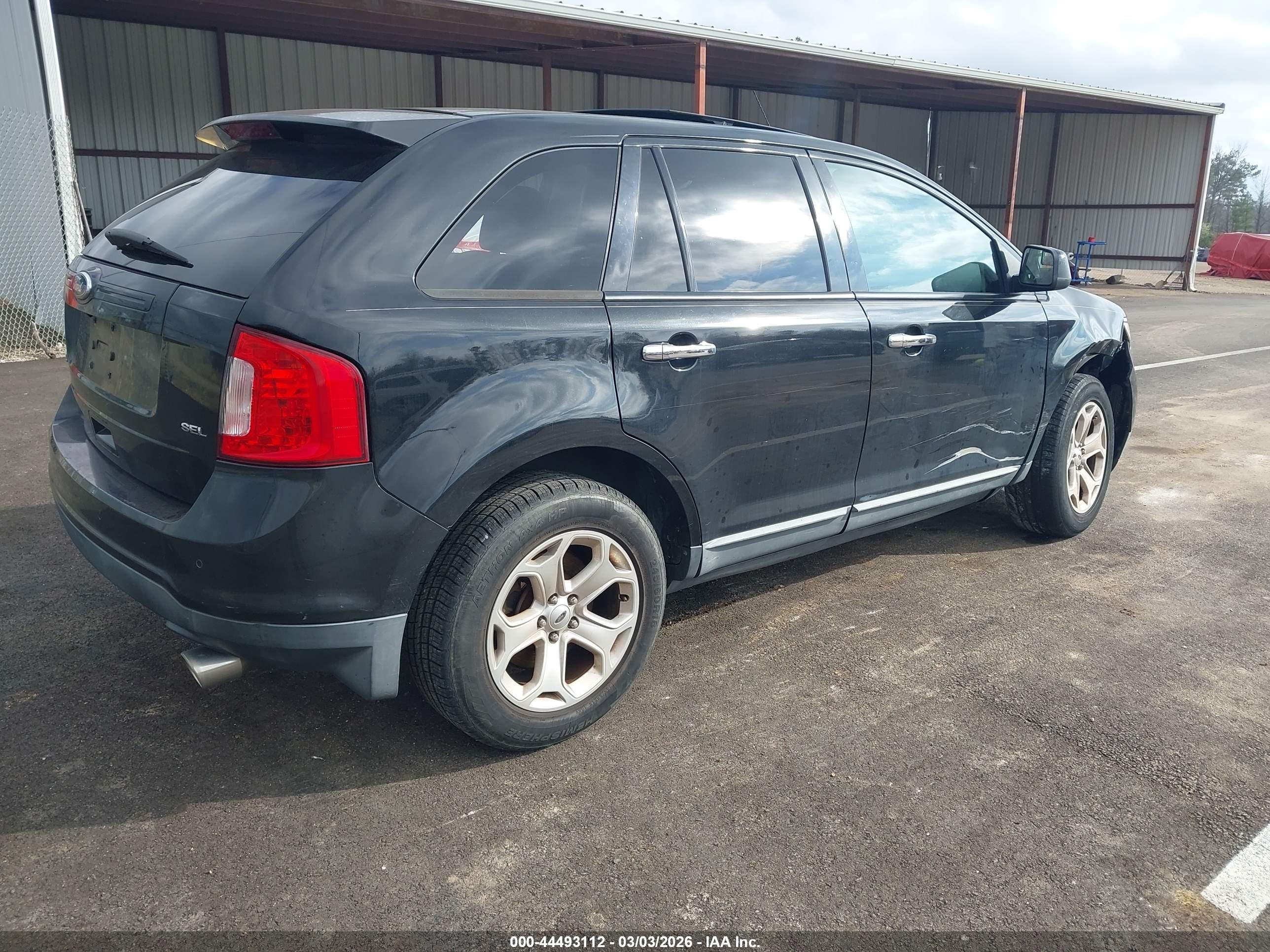 2011 Ford Edge Sel Black vin: 2FMDK3JC1BBA44933