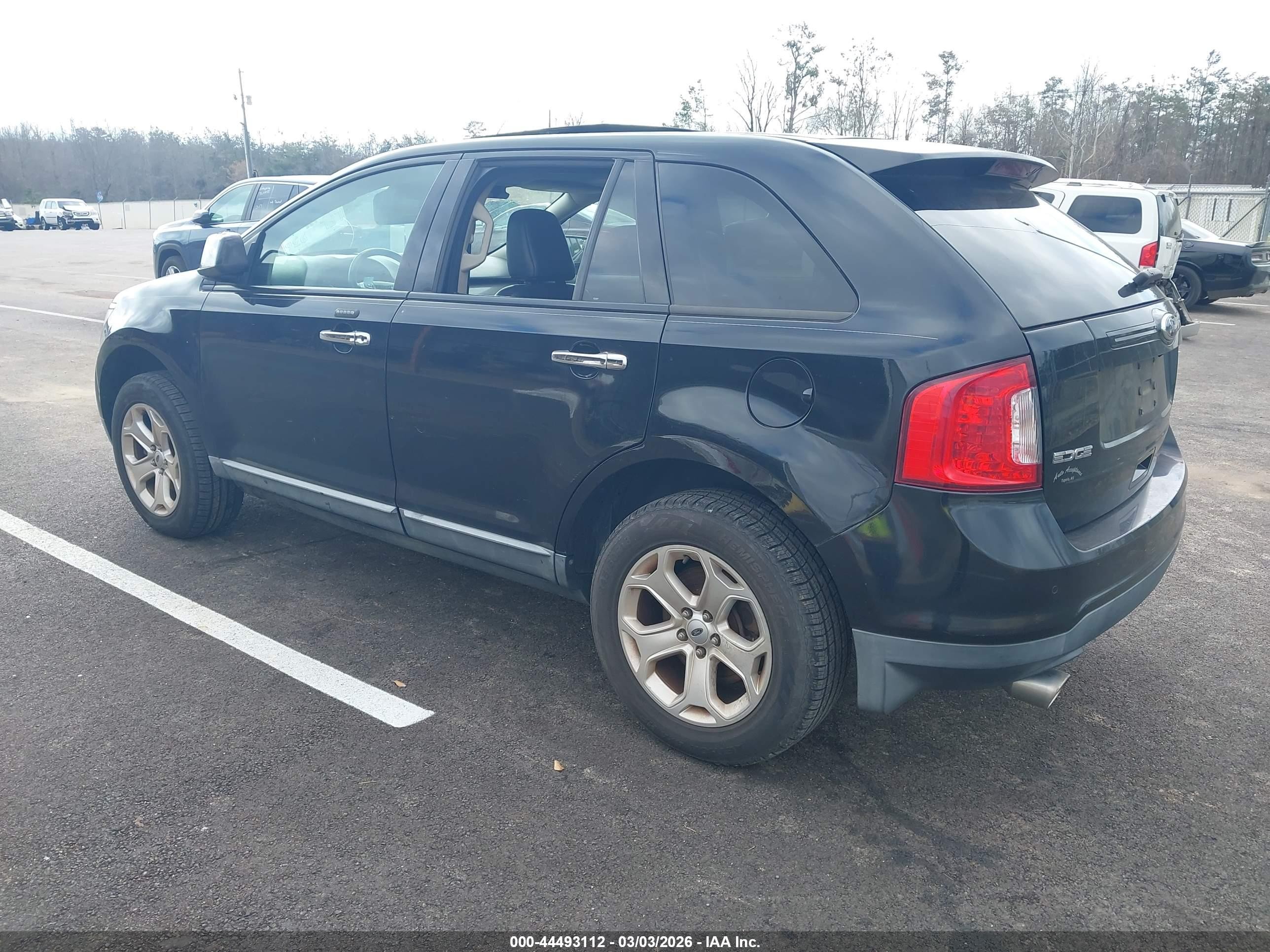 2011 Ford Edge Sel Black vin: 2FMDK3JC1BBA44933