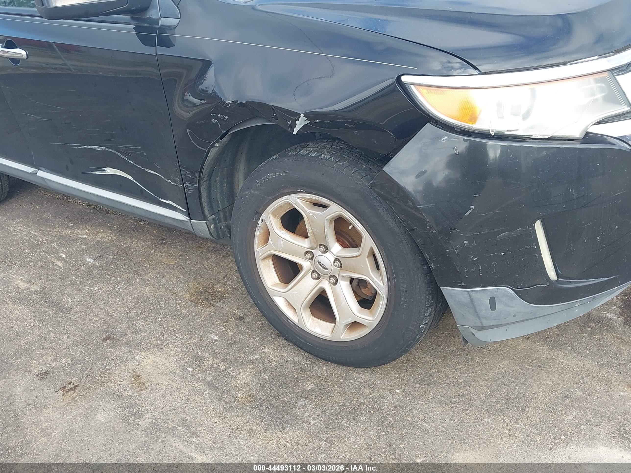 2011 Ford Edge Sel Black vin: 2FMDK3JC1BBA44933