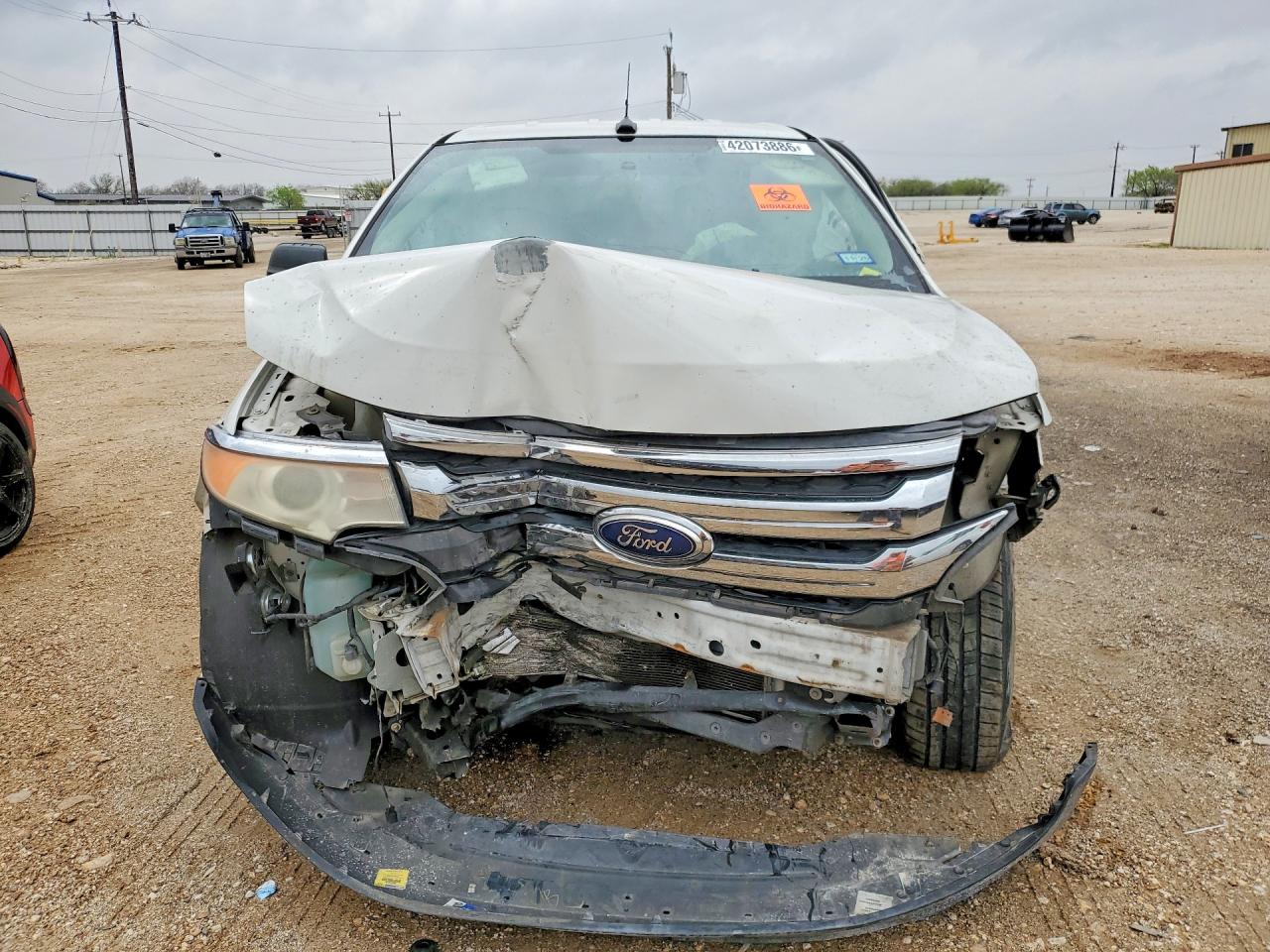 2011 Ford Edge Sel White vin: 2FMDK3JC1BBB14317
