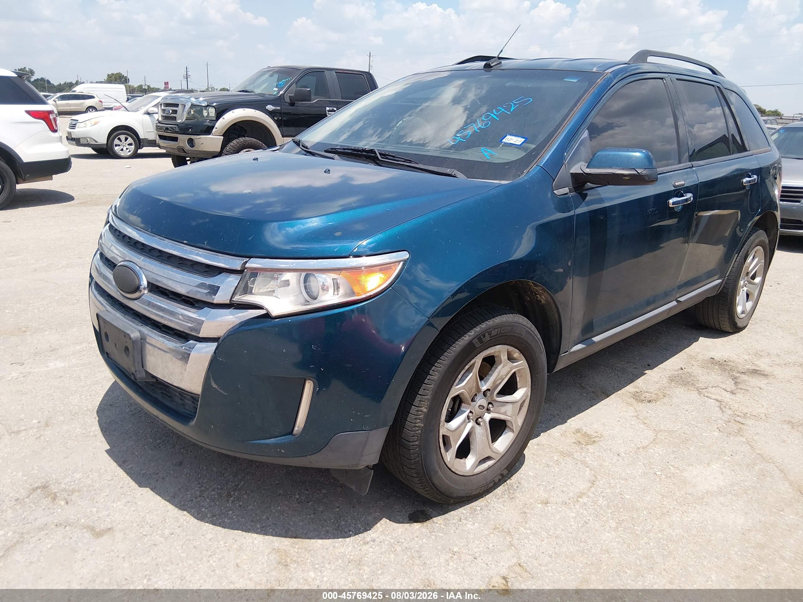 2011 Ford Edge Sel Turquoise vin: 2FMDK3JC1BBB14463