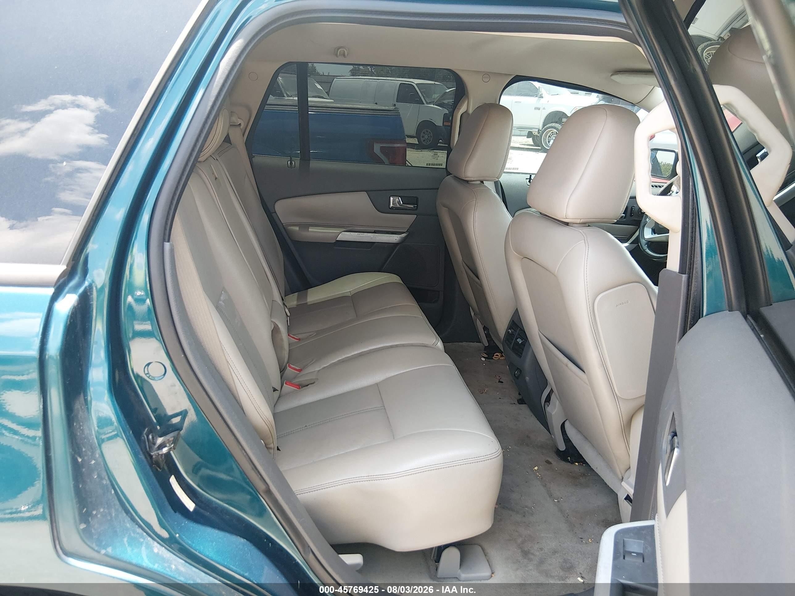 2011 Ford Edge Sel Turquoise vin: 2FMDK3JC1BBB14463