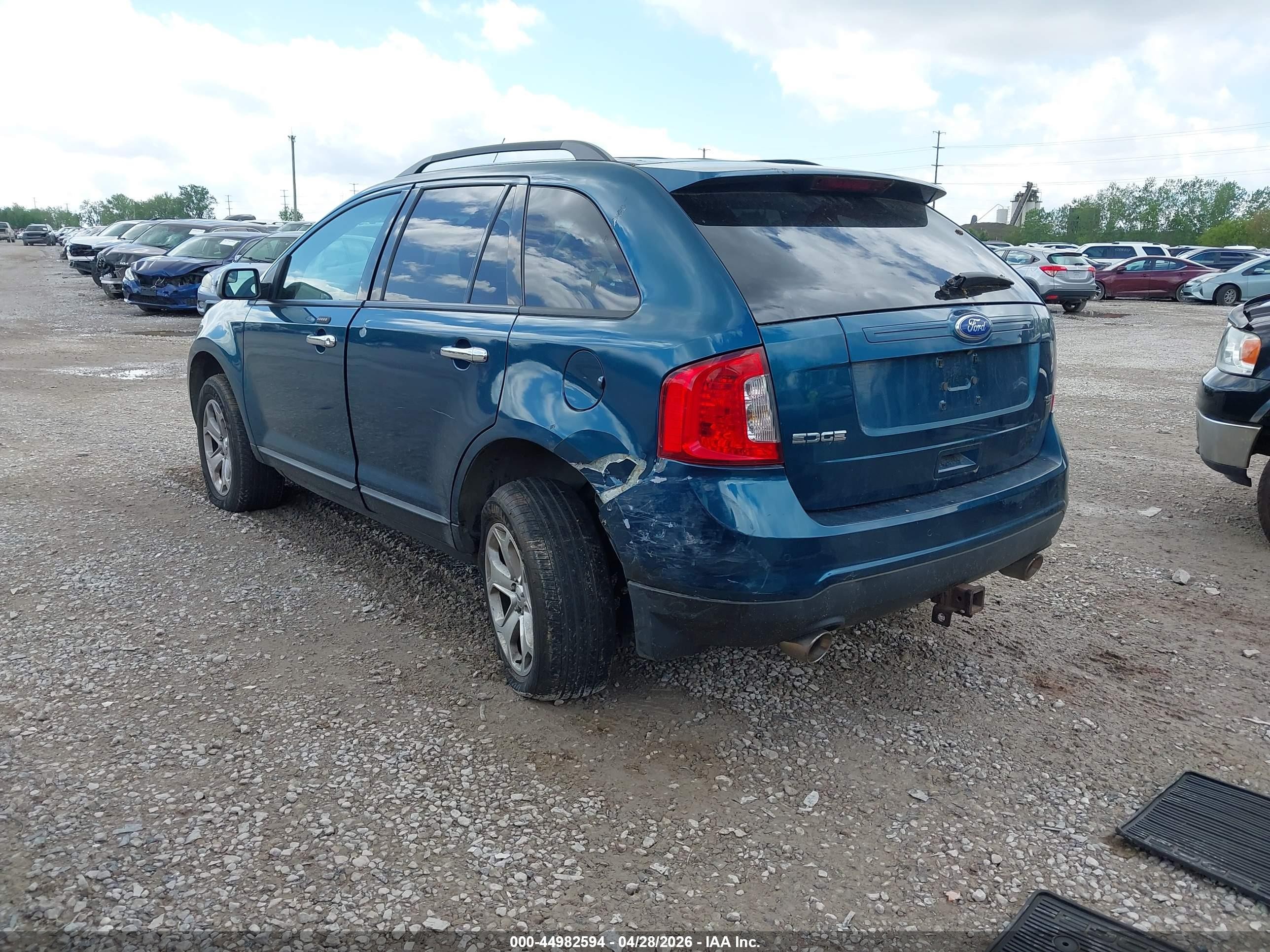 2011 Ford Edge Sel Blue vin: 2FMDK3JC1BBB26614