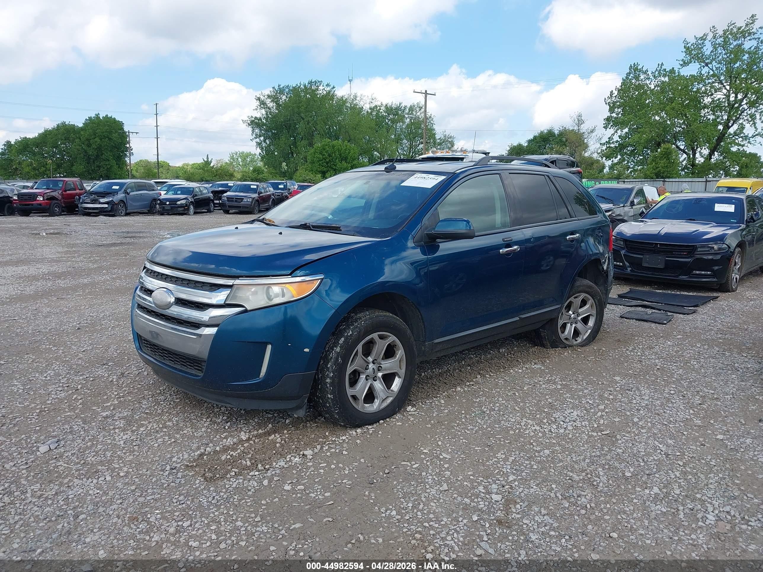 2011 Ford Edge Sel Blue vin: 2FMDK3JC1BBB26614