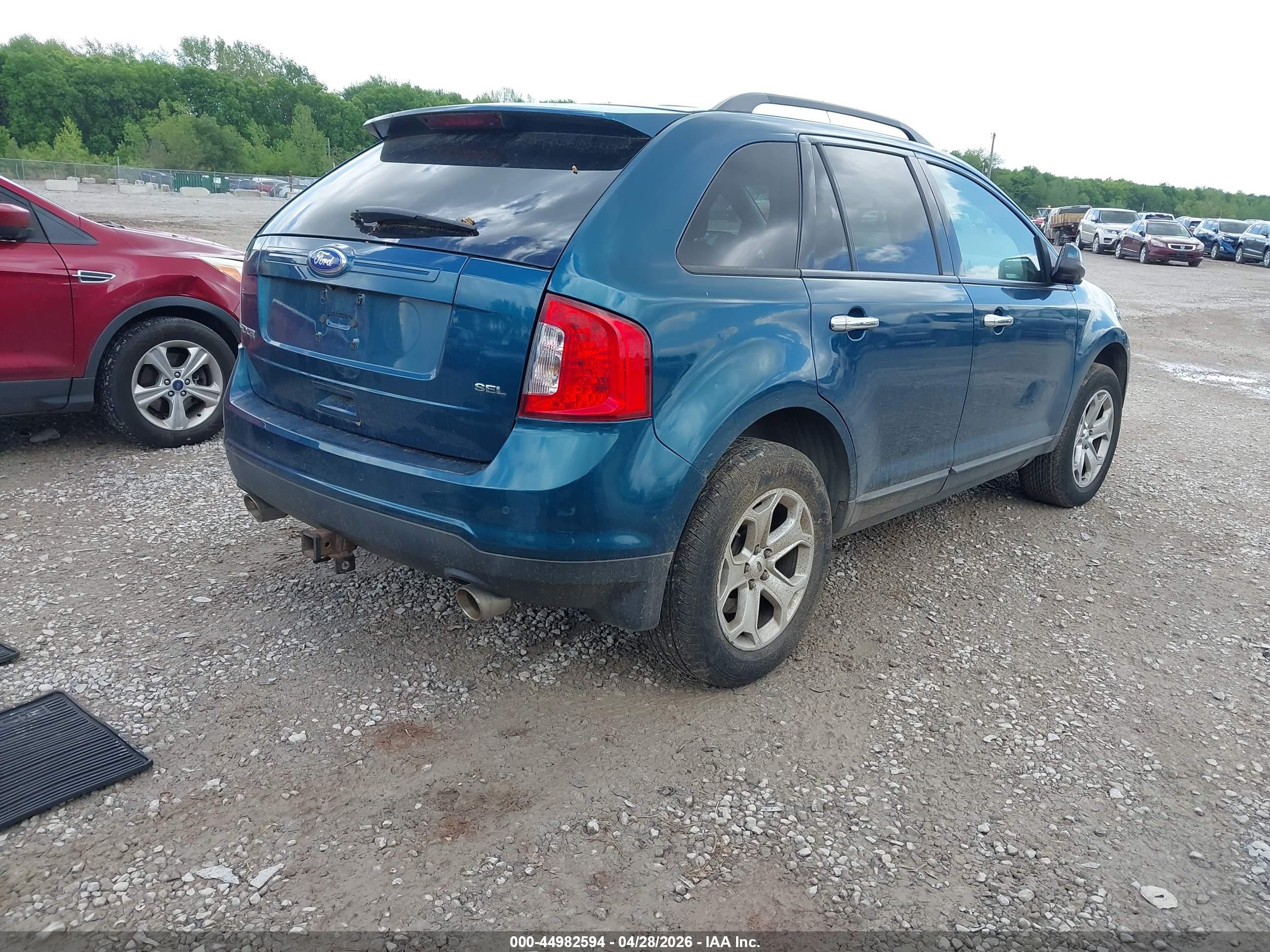 2011 Ford Edge Sel Blue vin: 2FMDK3JC1BBB26614