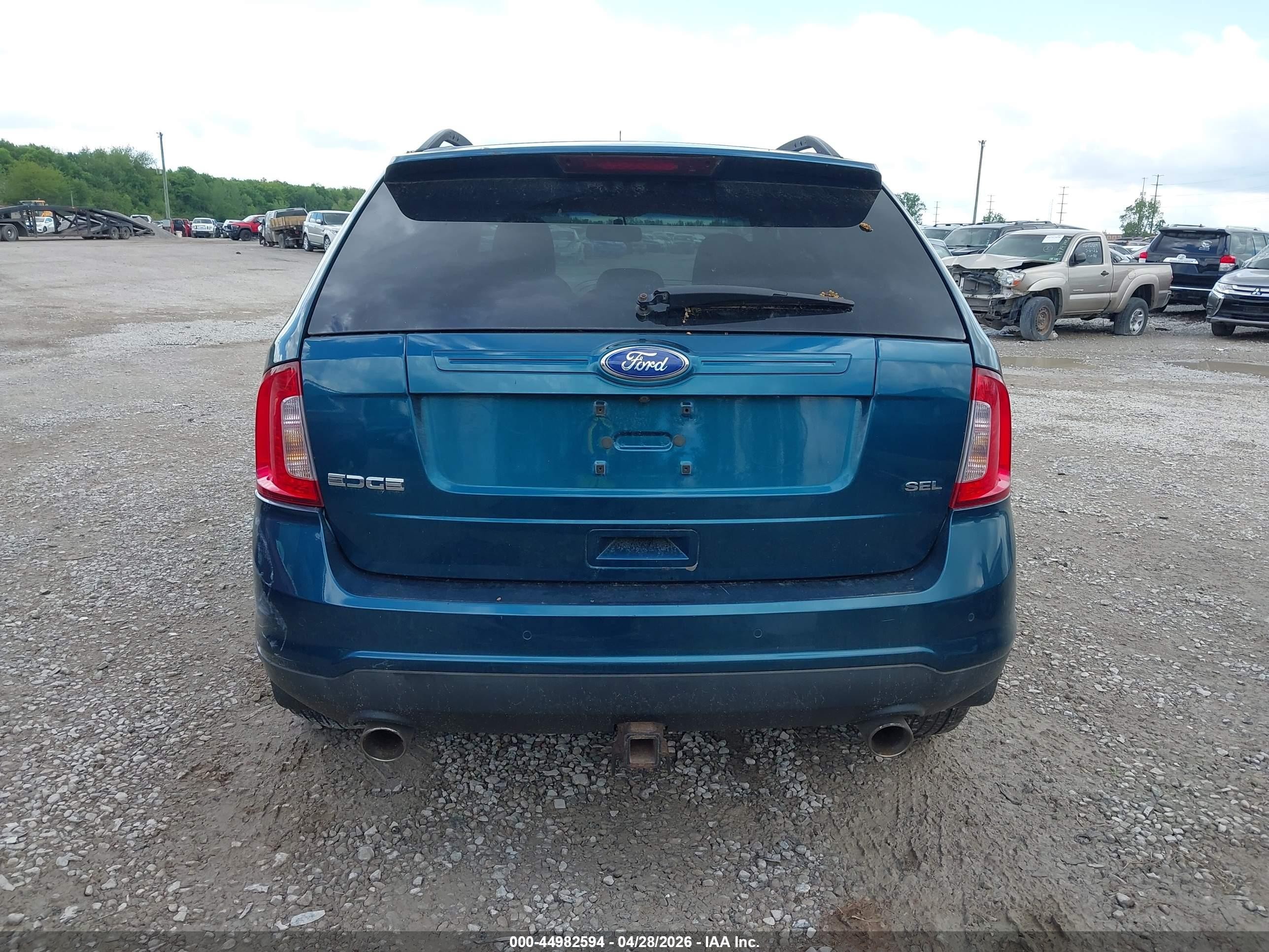2011 Ford Edge Sel Blue vin: 2FMDK3JC1BBB26614