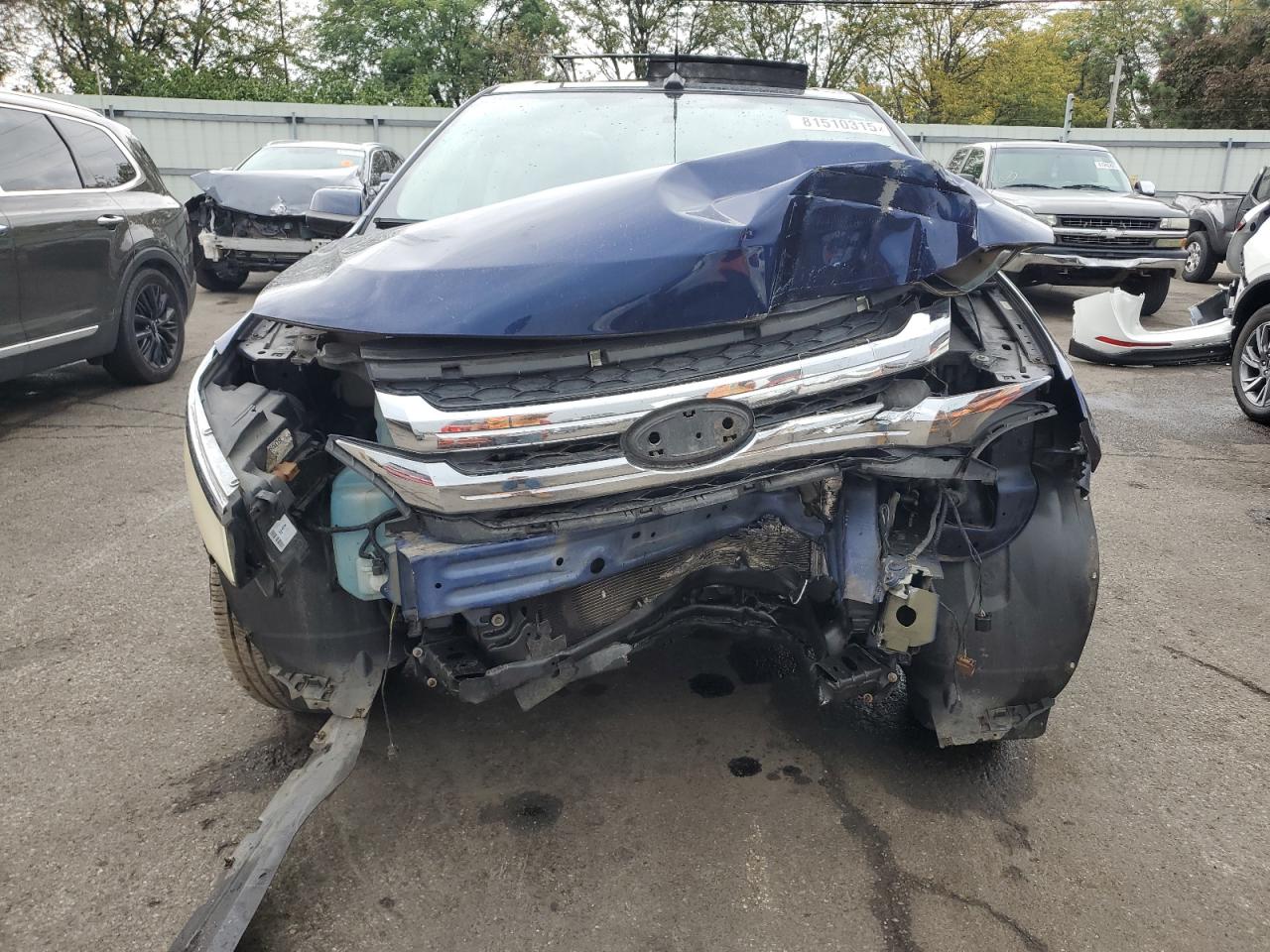2011 Ford Edge Sel Blue vin: 2FMDK3JC1BBB37581