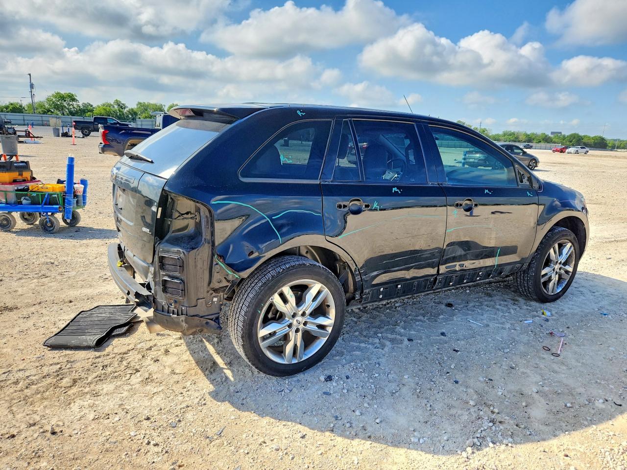 2011 Ford Edge Sel Black vin: 2FMDK3JC1BBB66708