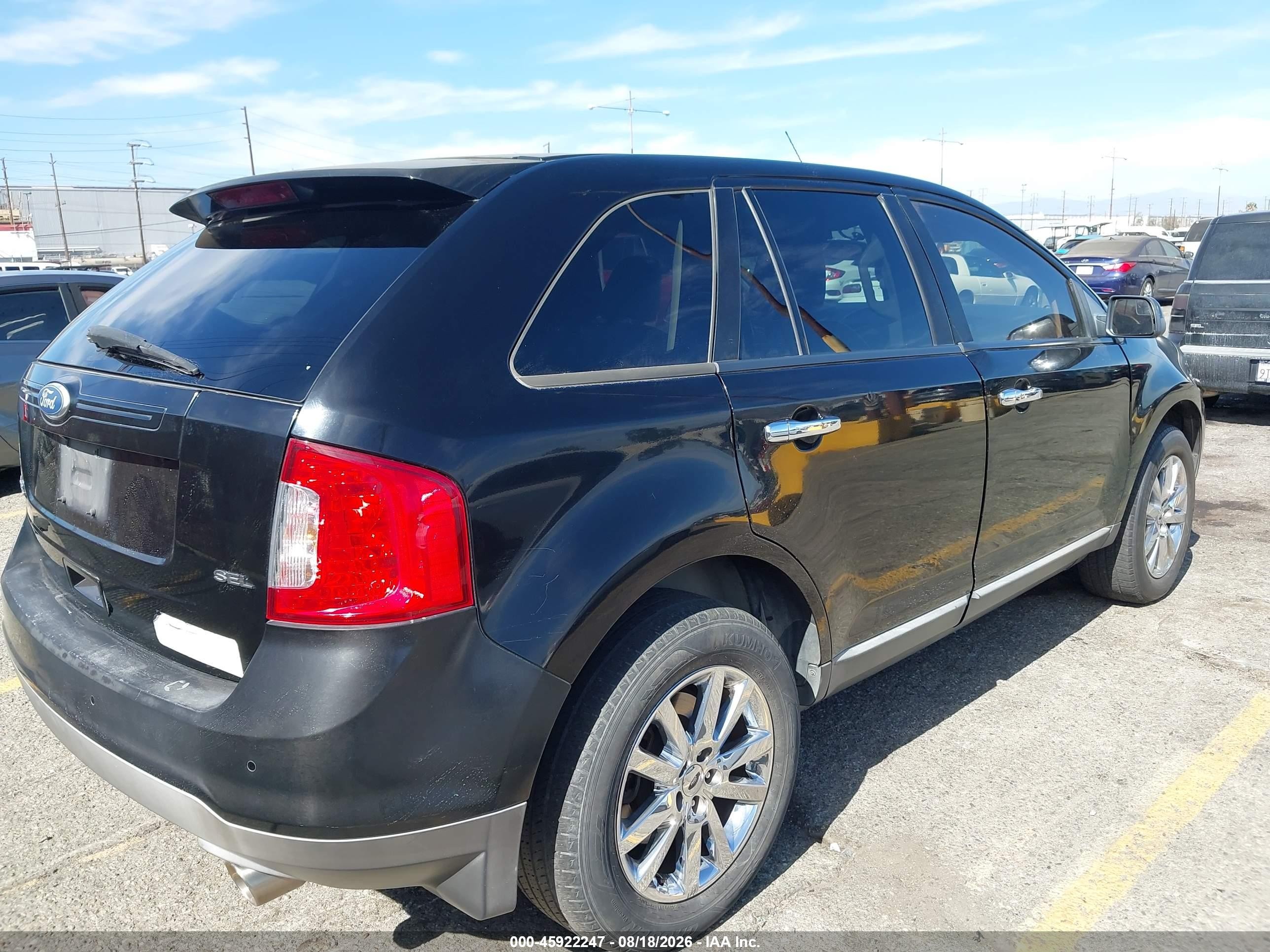 2011 Ford Edge Sel Черный vin: 2FMDK3JC1BBB68040