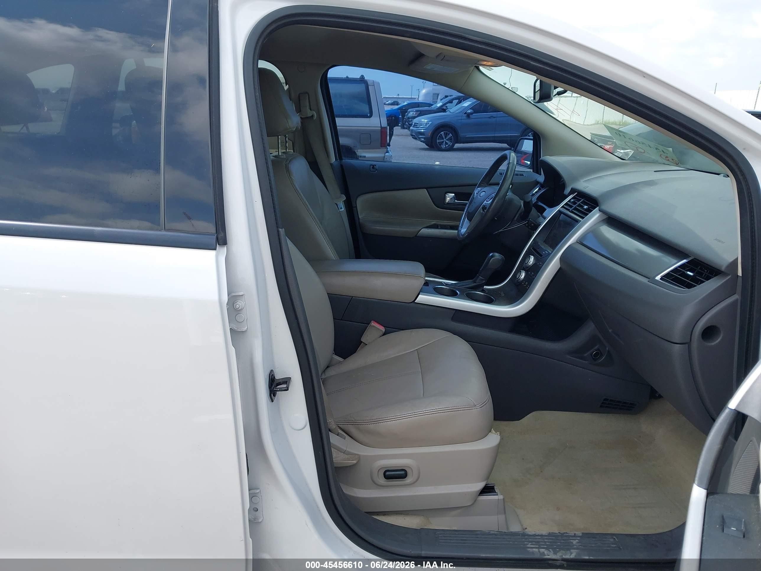2012 Ford Edge Sel White vin: 2FMDK3JC1CBA01761