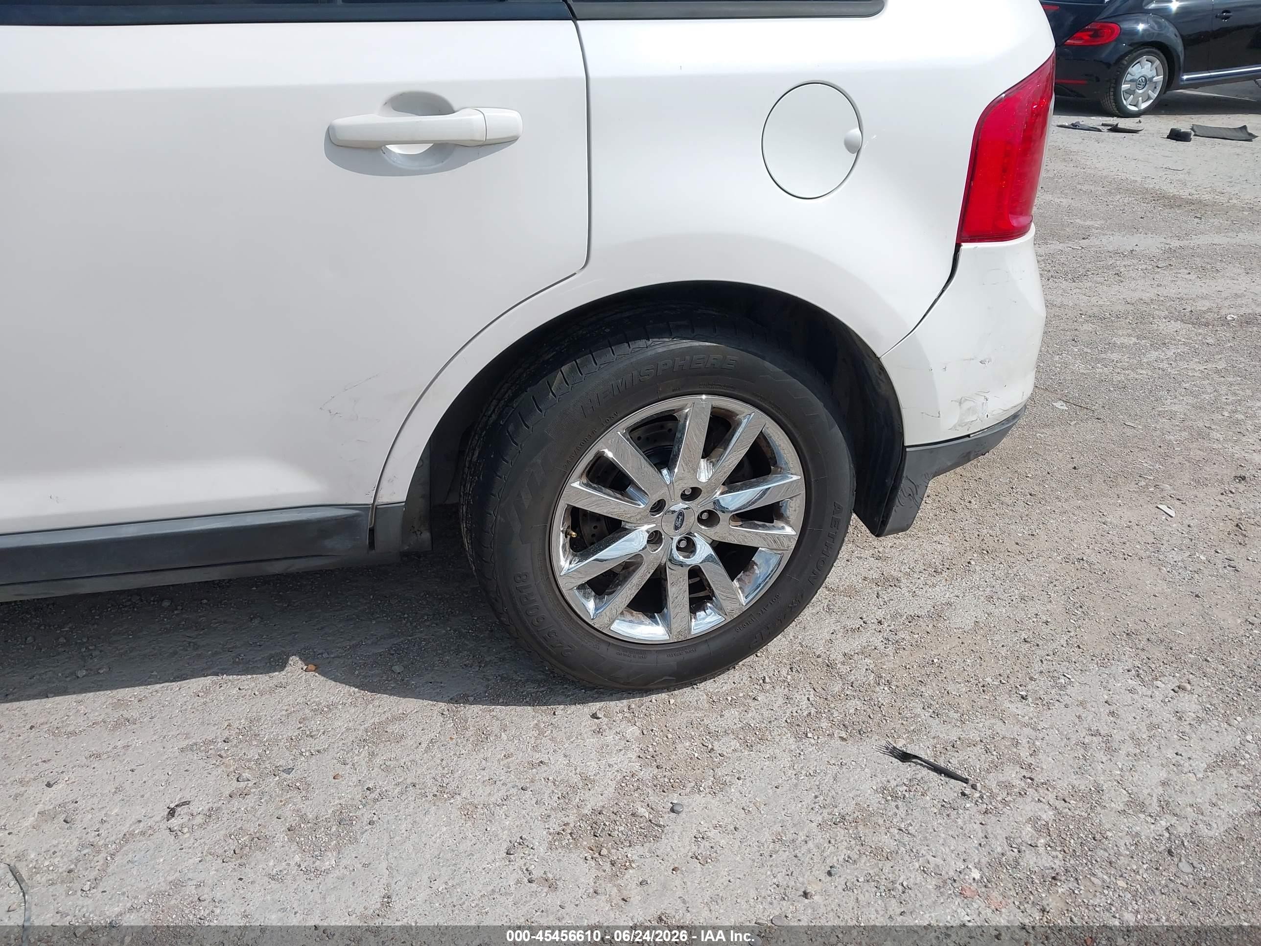 2012 Ford Edge Sel White vin: 2FMDK3JC1CBA01761
