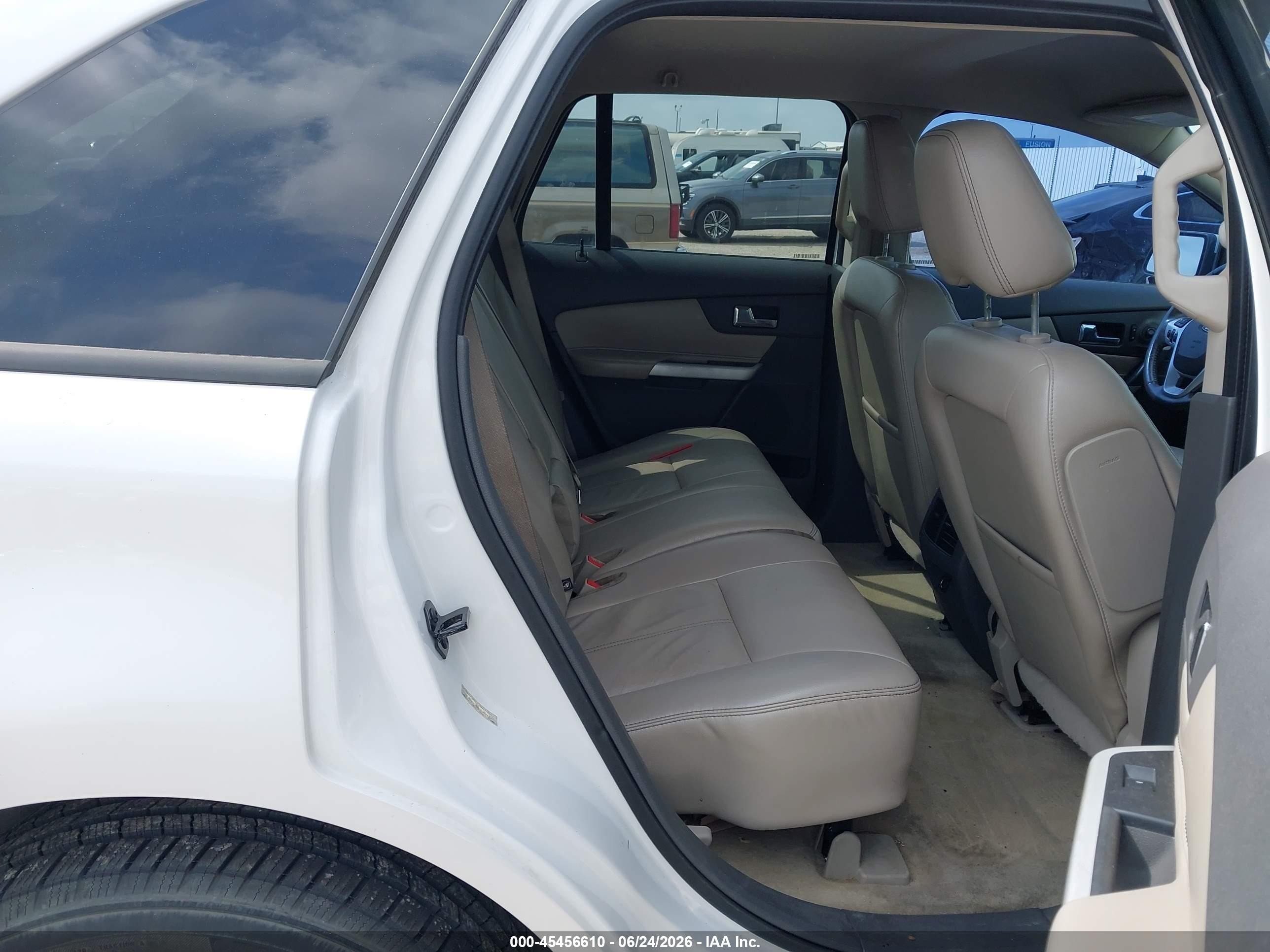 2012 Ford Edge Sel White vin: 2FMDK3JC1CBA01761