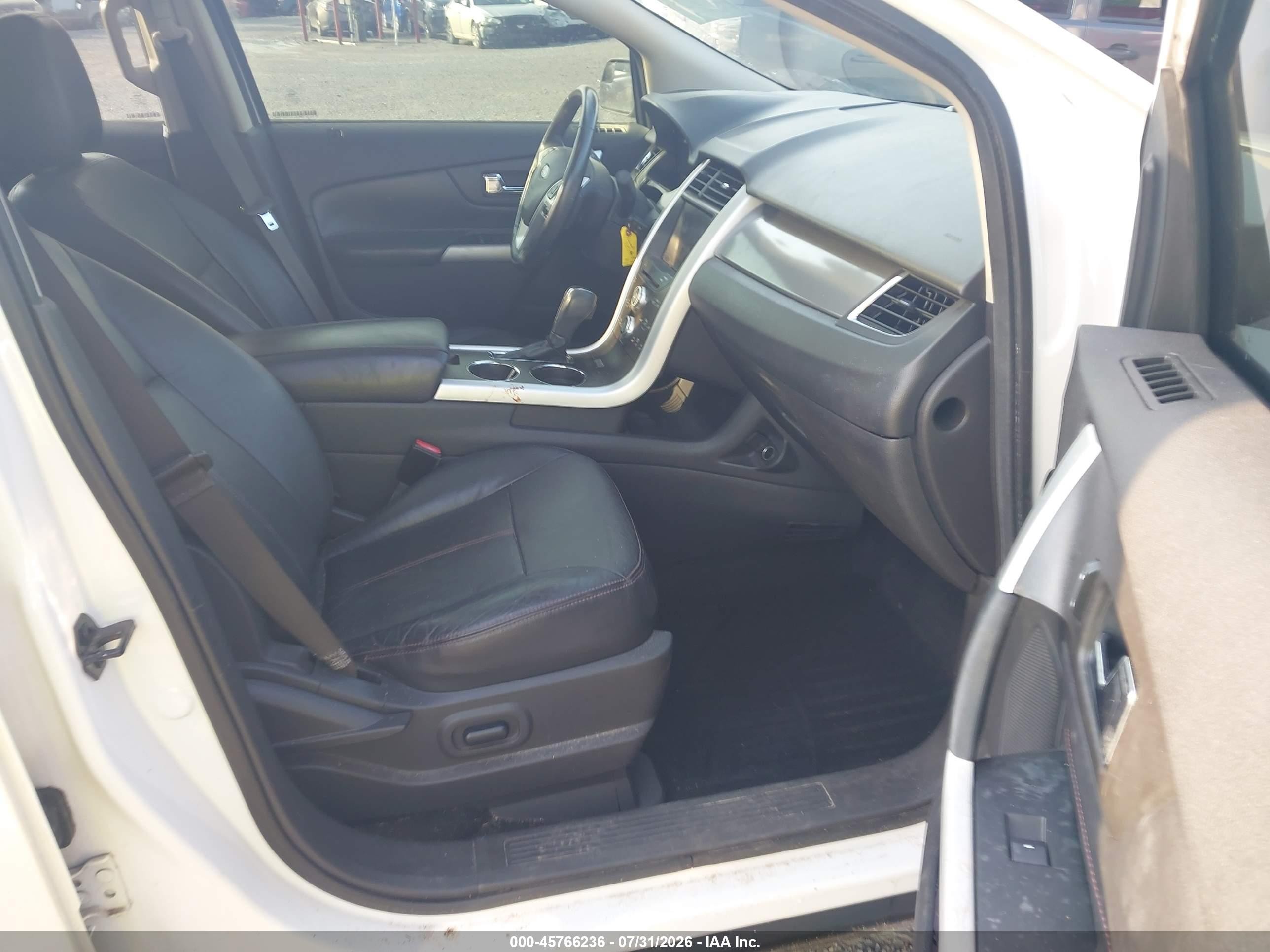 2012 Ford Edge Sel White vin: 2FMDK3JC1CBA25641