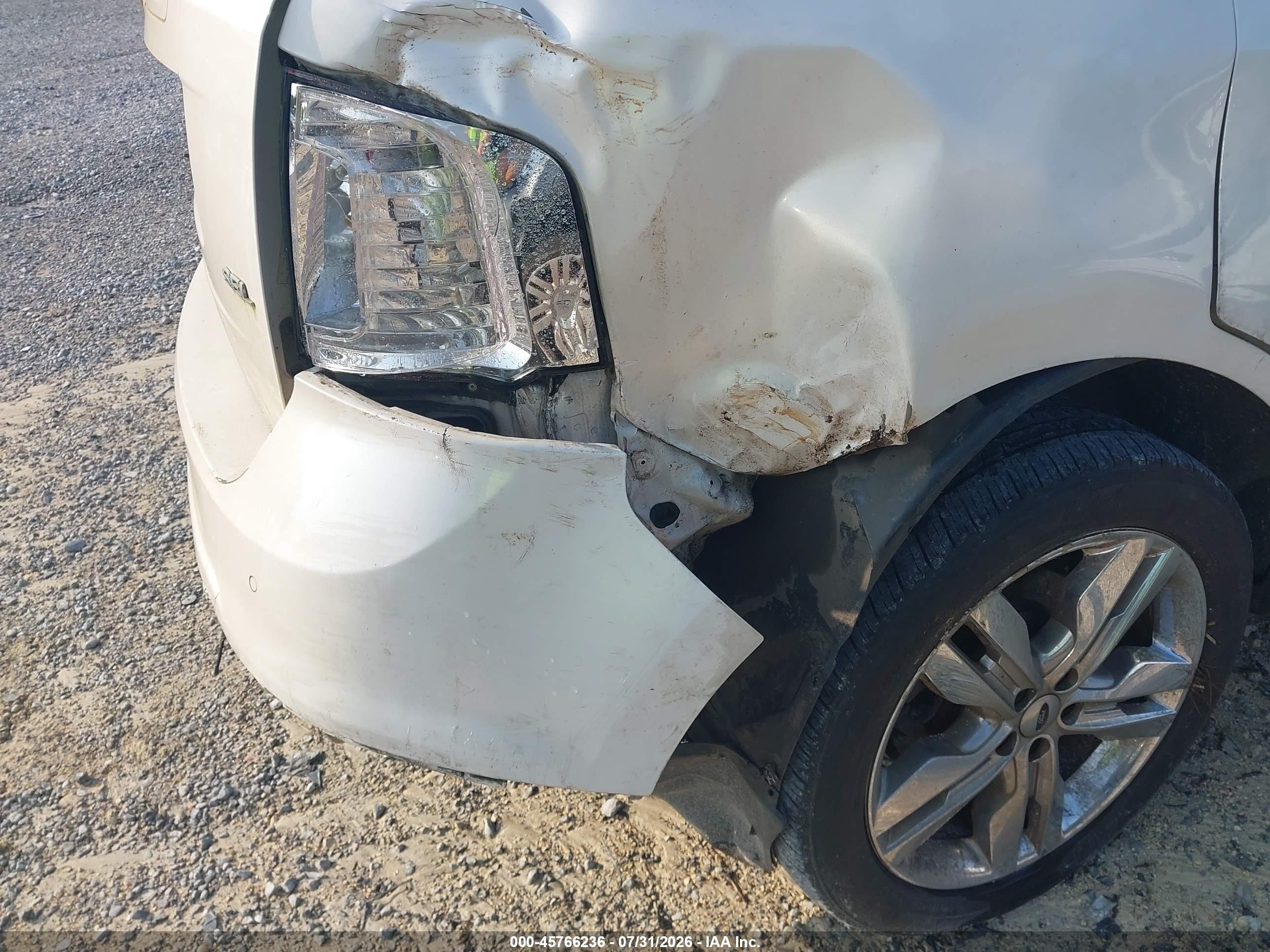 2012 Ford Edge Sel White vin: 2FMDK3JC1CBA25641