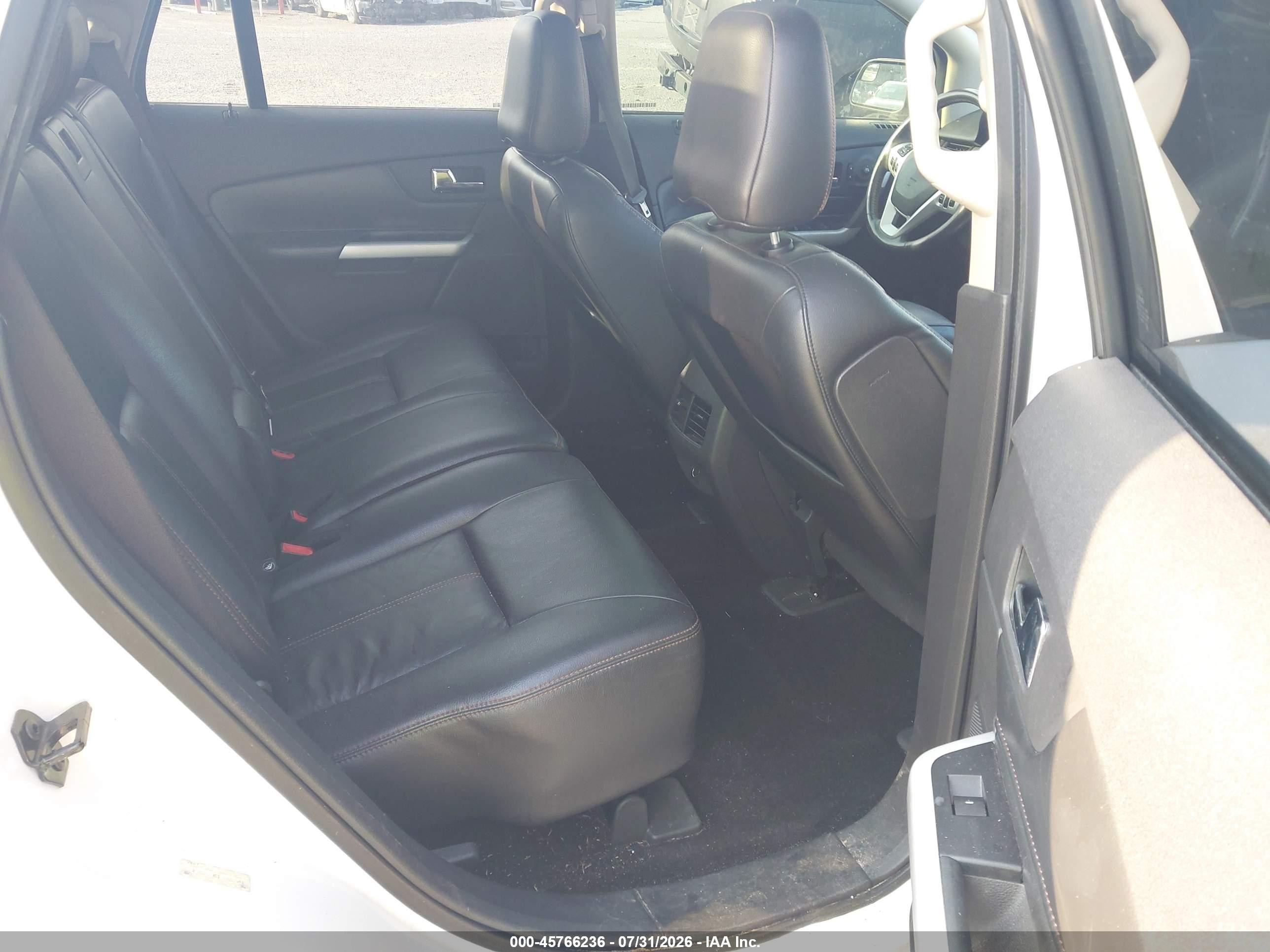 2012 Ford Edge Sel White vin: 2FMDK3JC1CBA25641