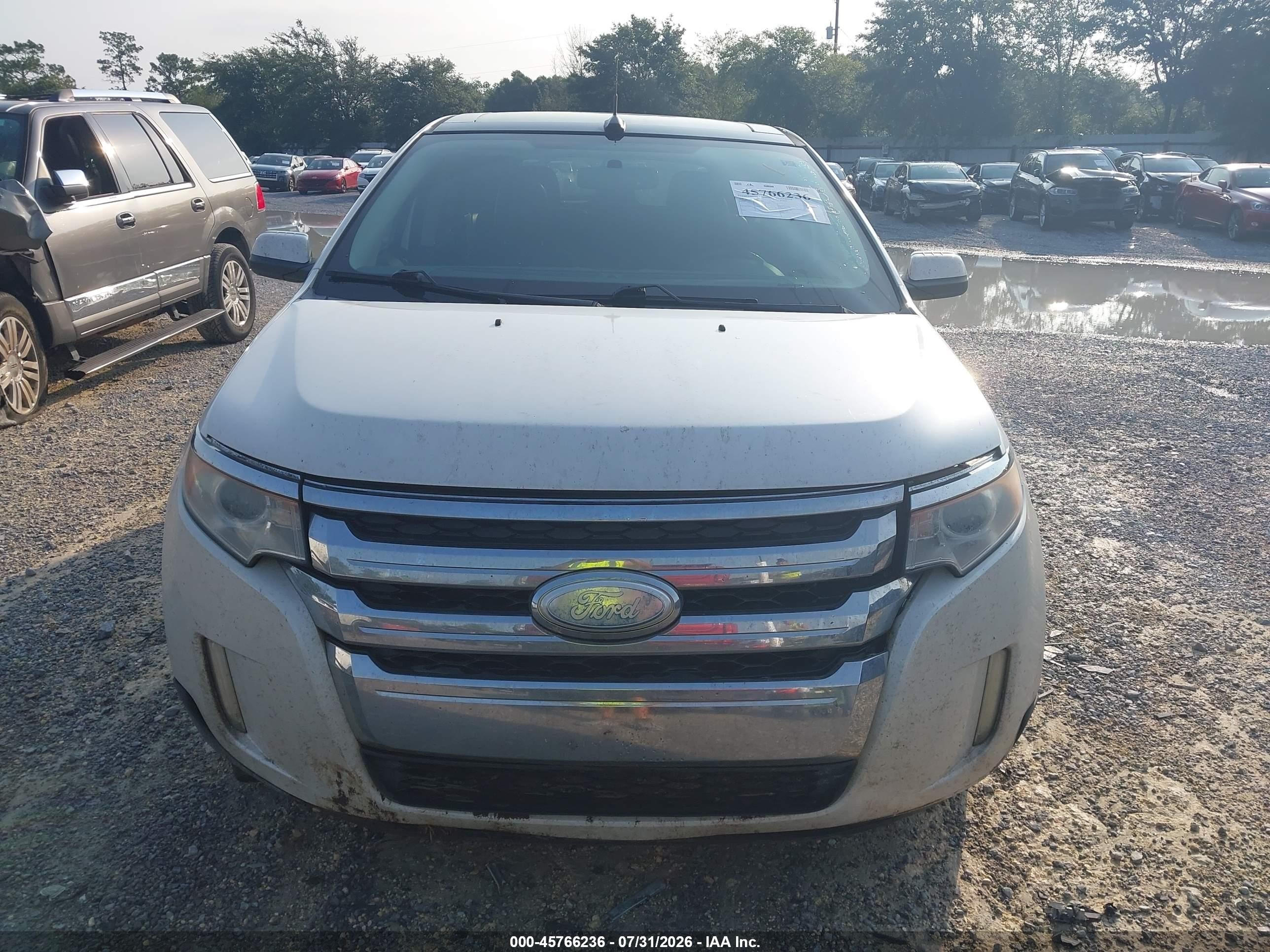 2012 Ford Edge Sel White vin: 2FMDK3JC1CBA25641