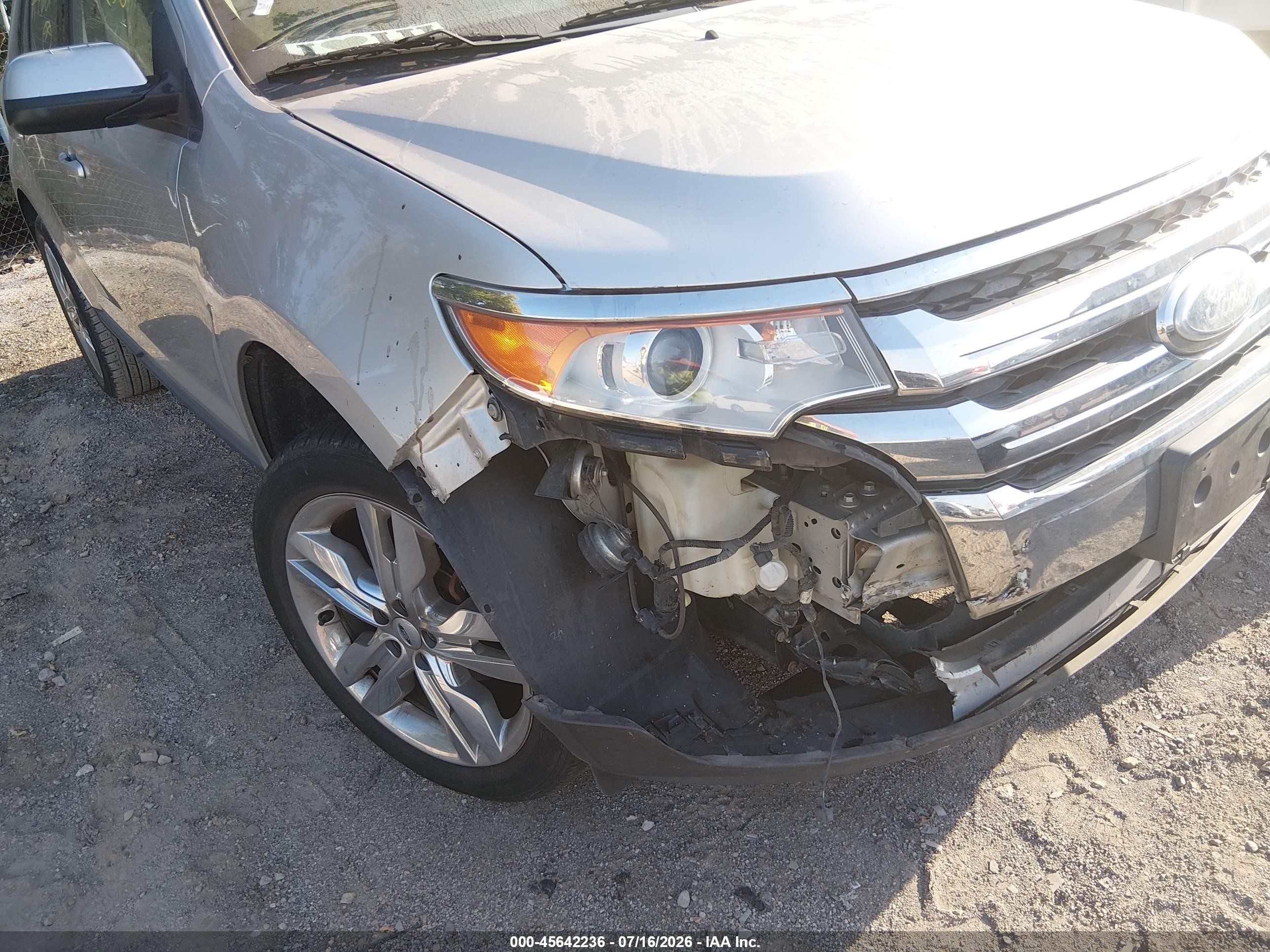2012 Ford Edge Sel Silver vin: 2FMDK3JC1CBA46019