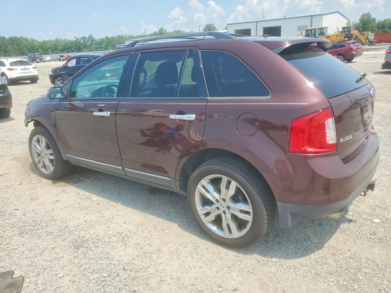 2012 Ford Edge Sel Burgundy vin: 2FMDK3JC1CBA48255