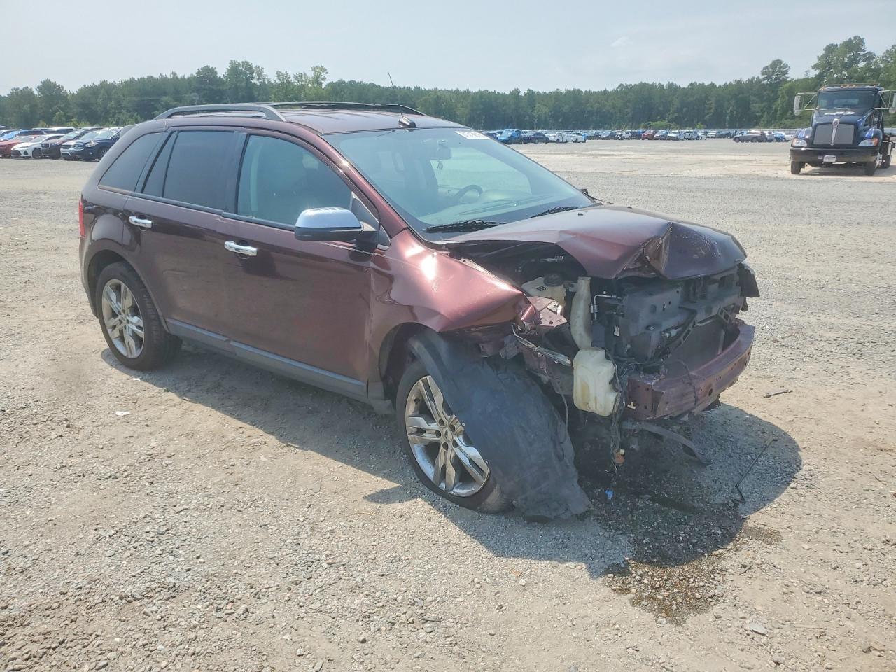 2012 Ford Edge Sel Burgundy vin: 2FMDK3JC1CBA48255