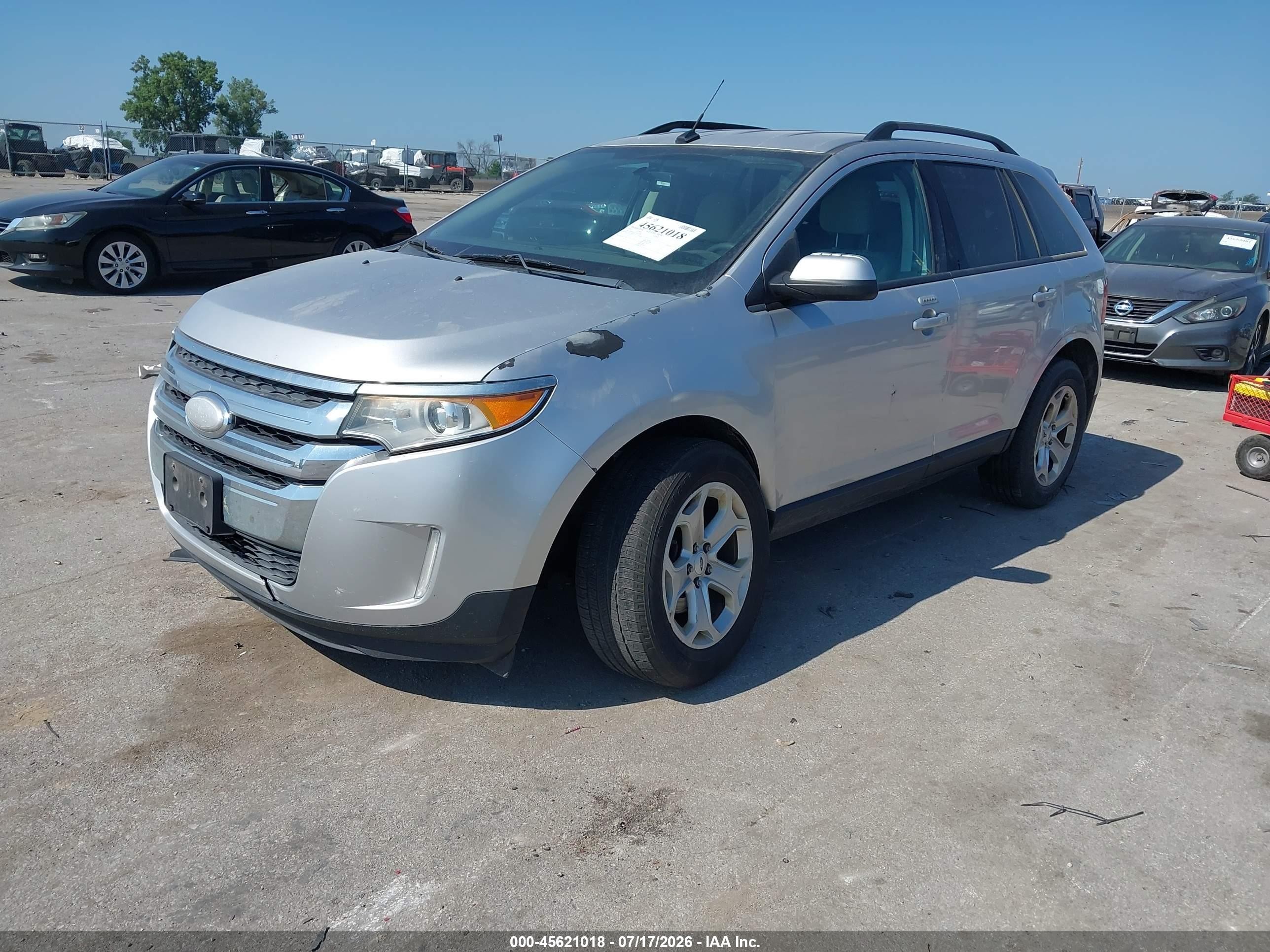 2012 Ford Edge Sel Silver vin: 2FMDK3JC1CBA49308