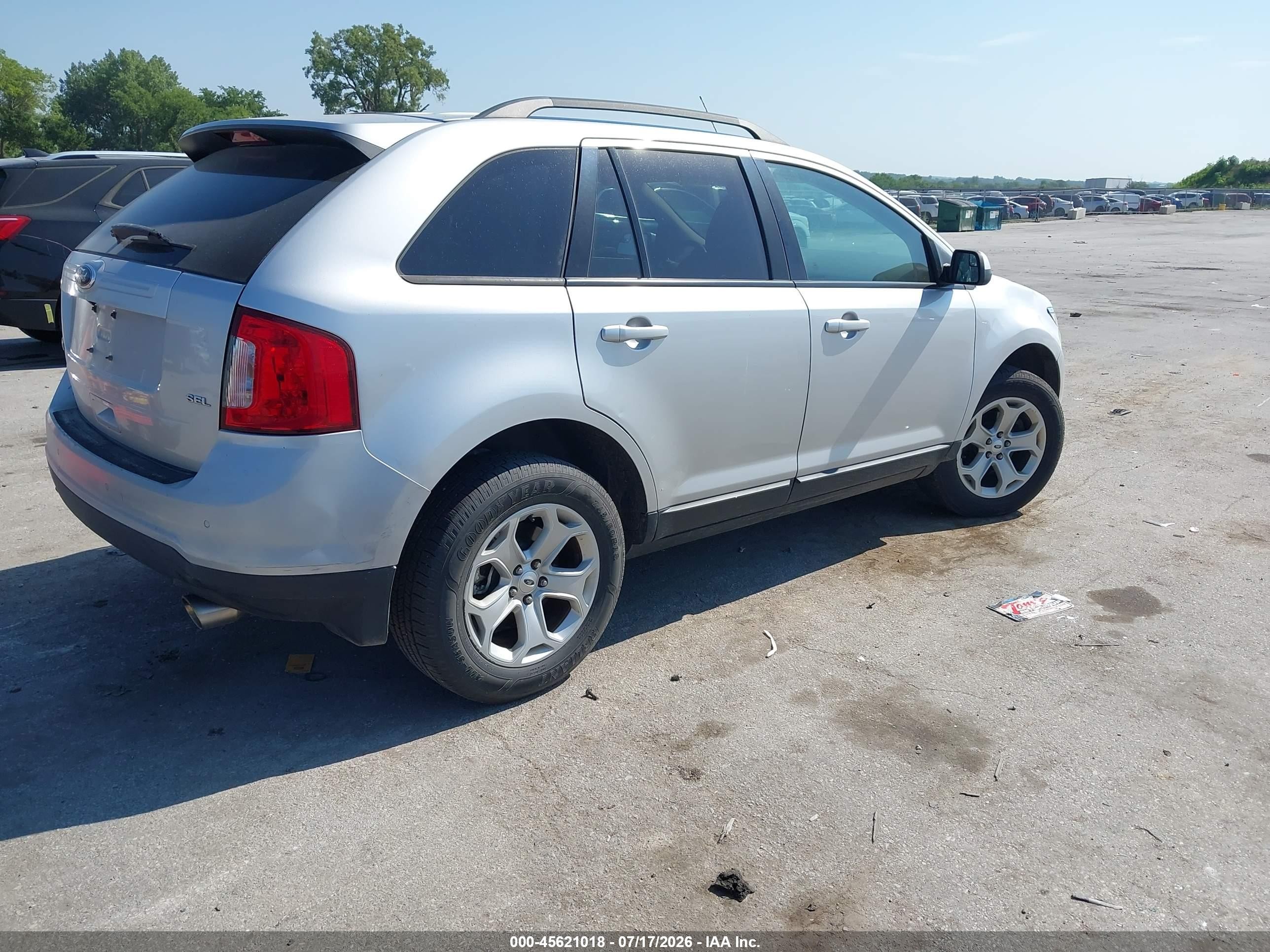 2012 Ford Edge Sel Silver vin: 2FMDK3JC1CBA49308