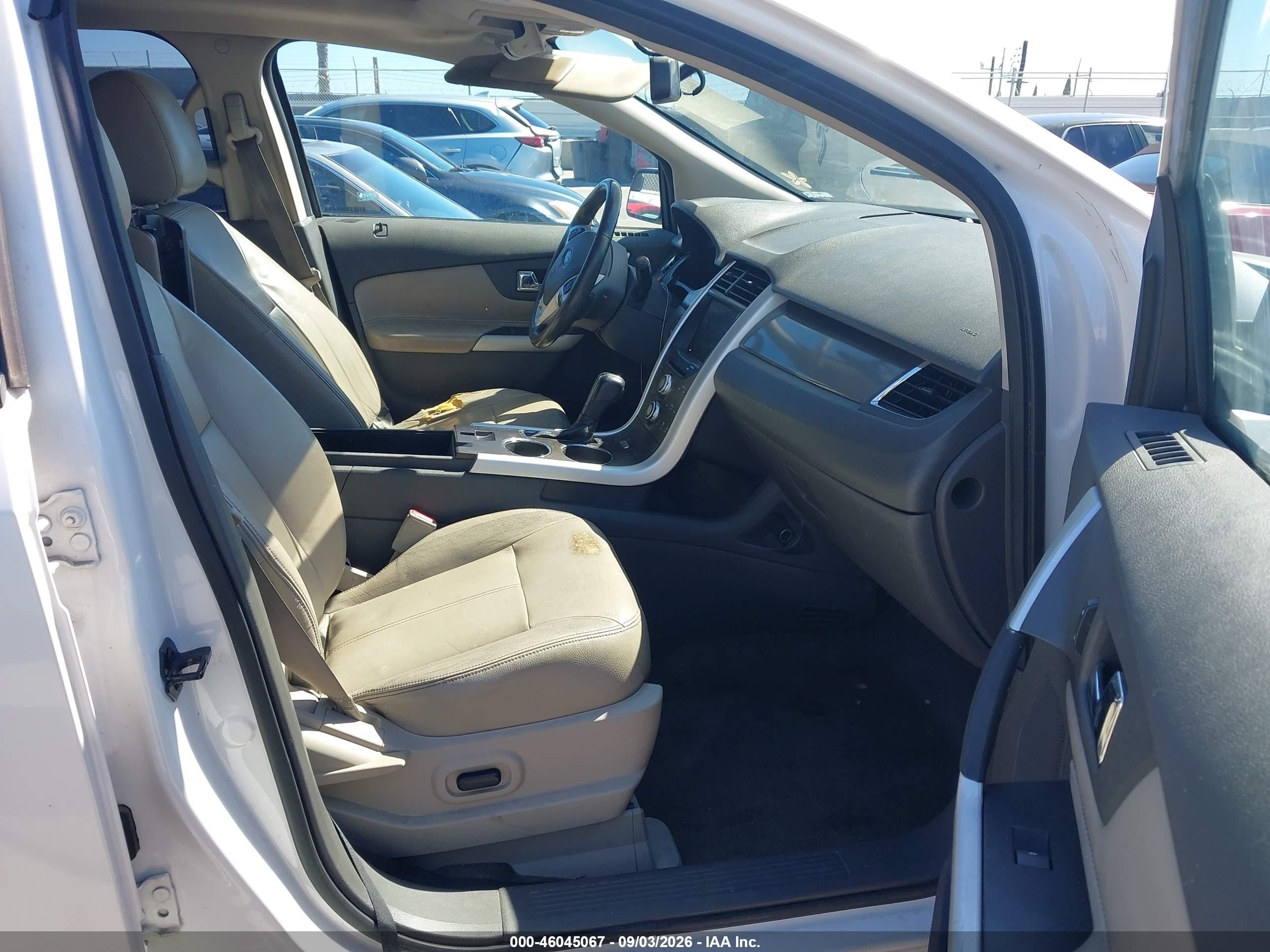 2012 Ford Edge Sel White vin: 2FMDK3JC1CBA63368