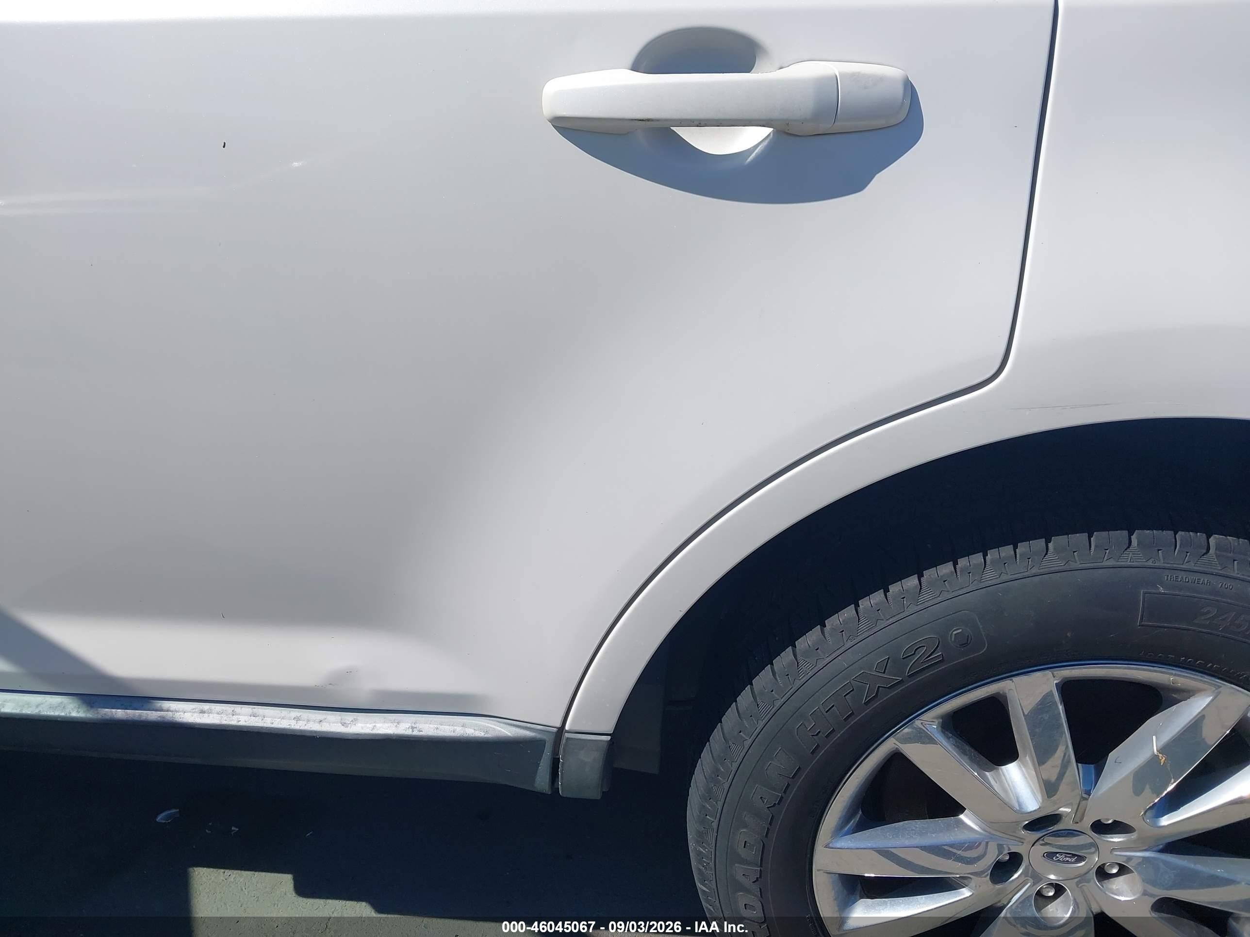 2012 Ford Edge Sel White vin: 2FMDK3JC1CBA63368
