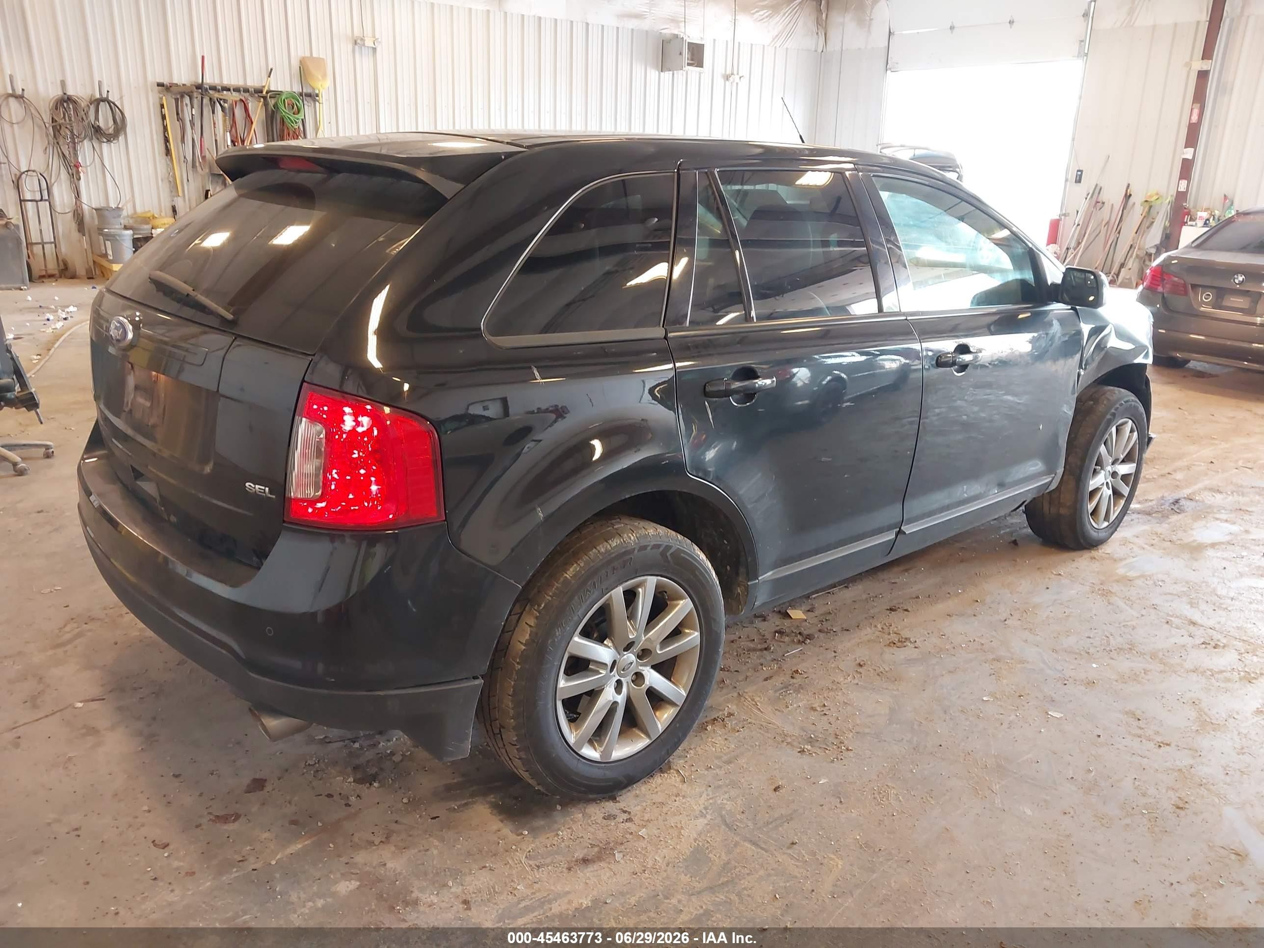 2012 Ford Edge Sel Черный vin: 2FMDK3JC1CBA79635