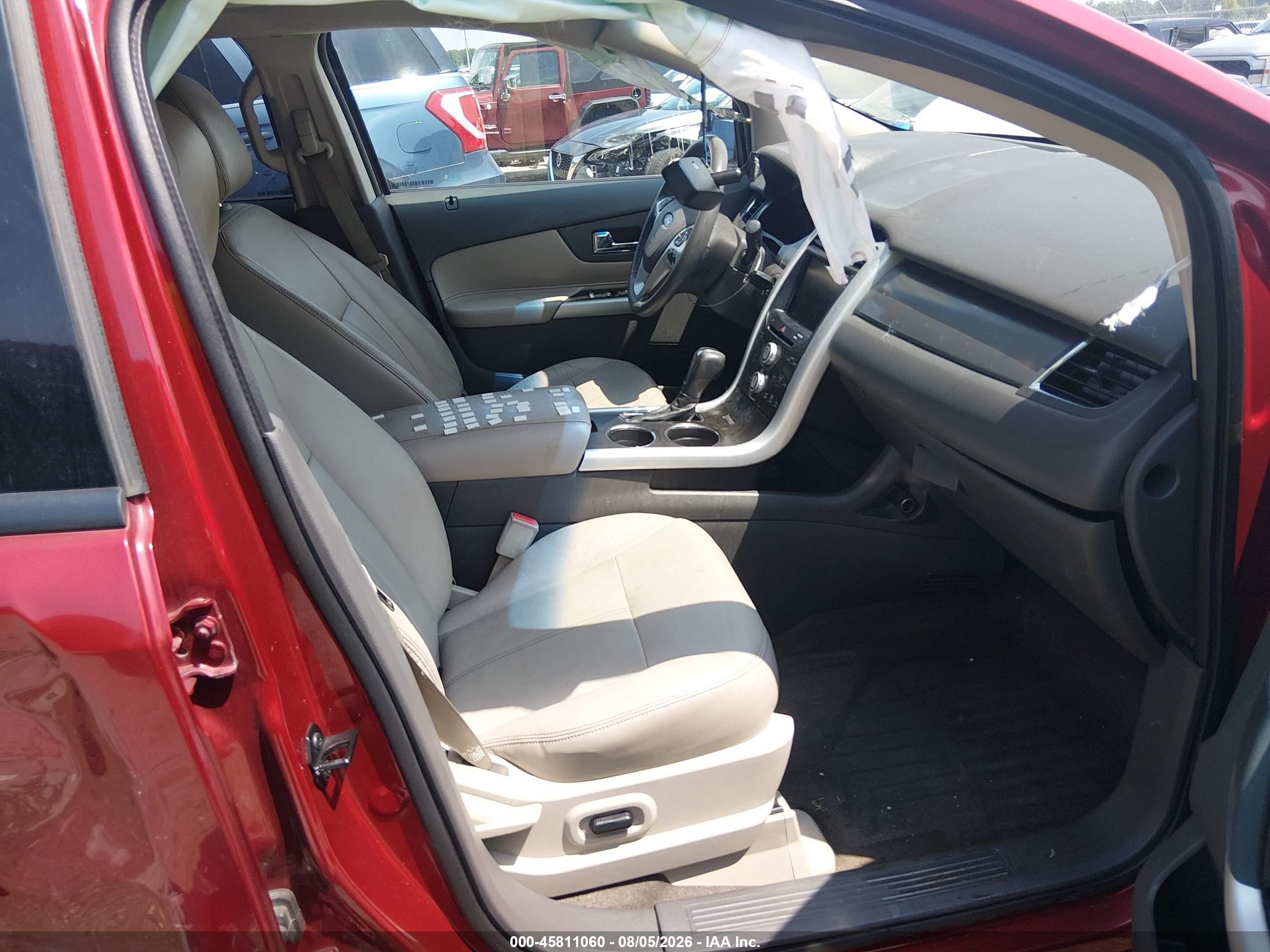 2013 Ford Edge Sel Red vin: 2FMDK3JC1DBA17122