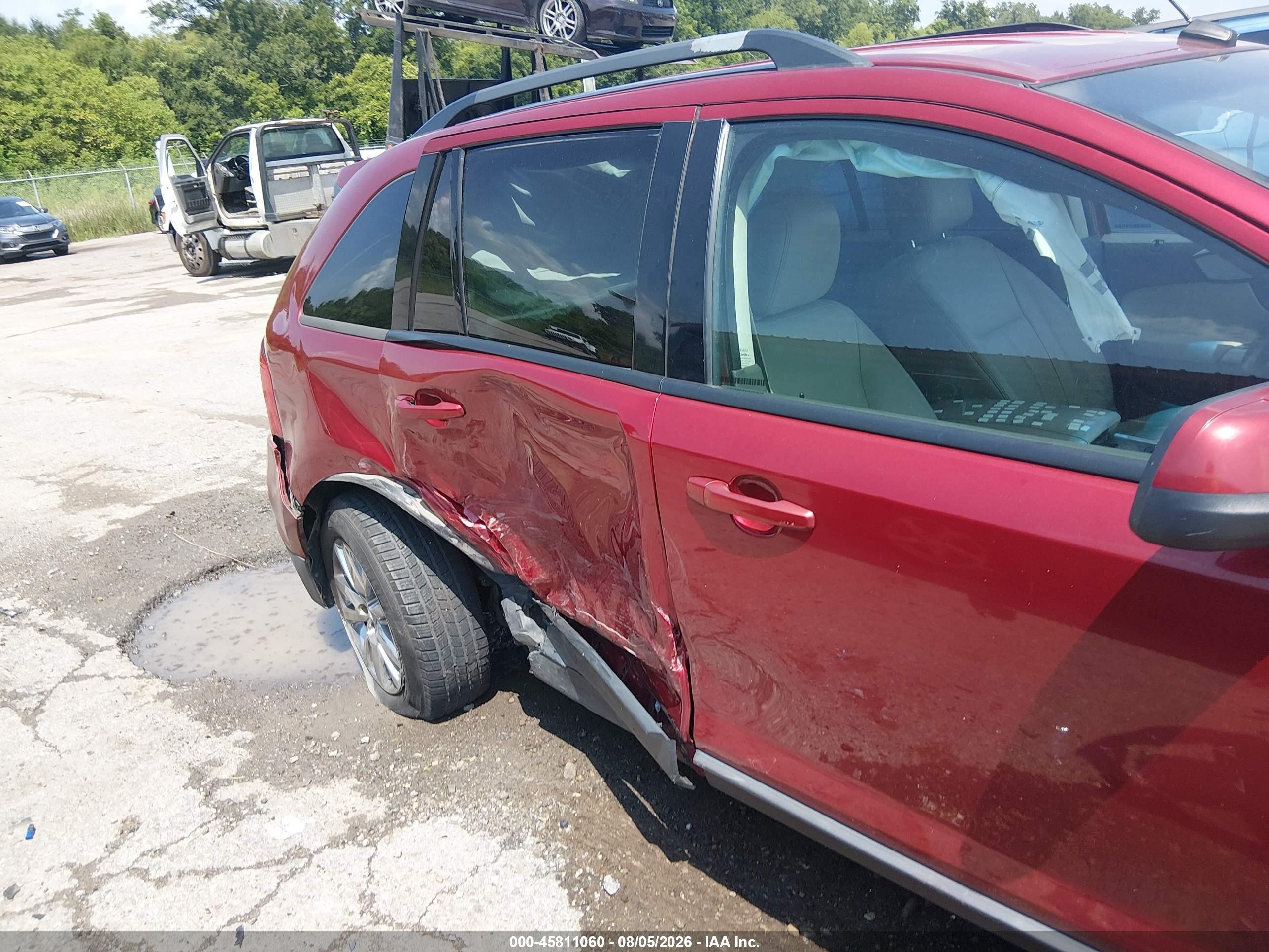 2013 Ford Edge Sel Red vin: 2FMDK3JC1DBA17122