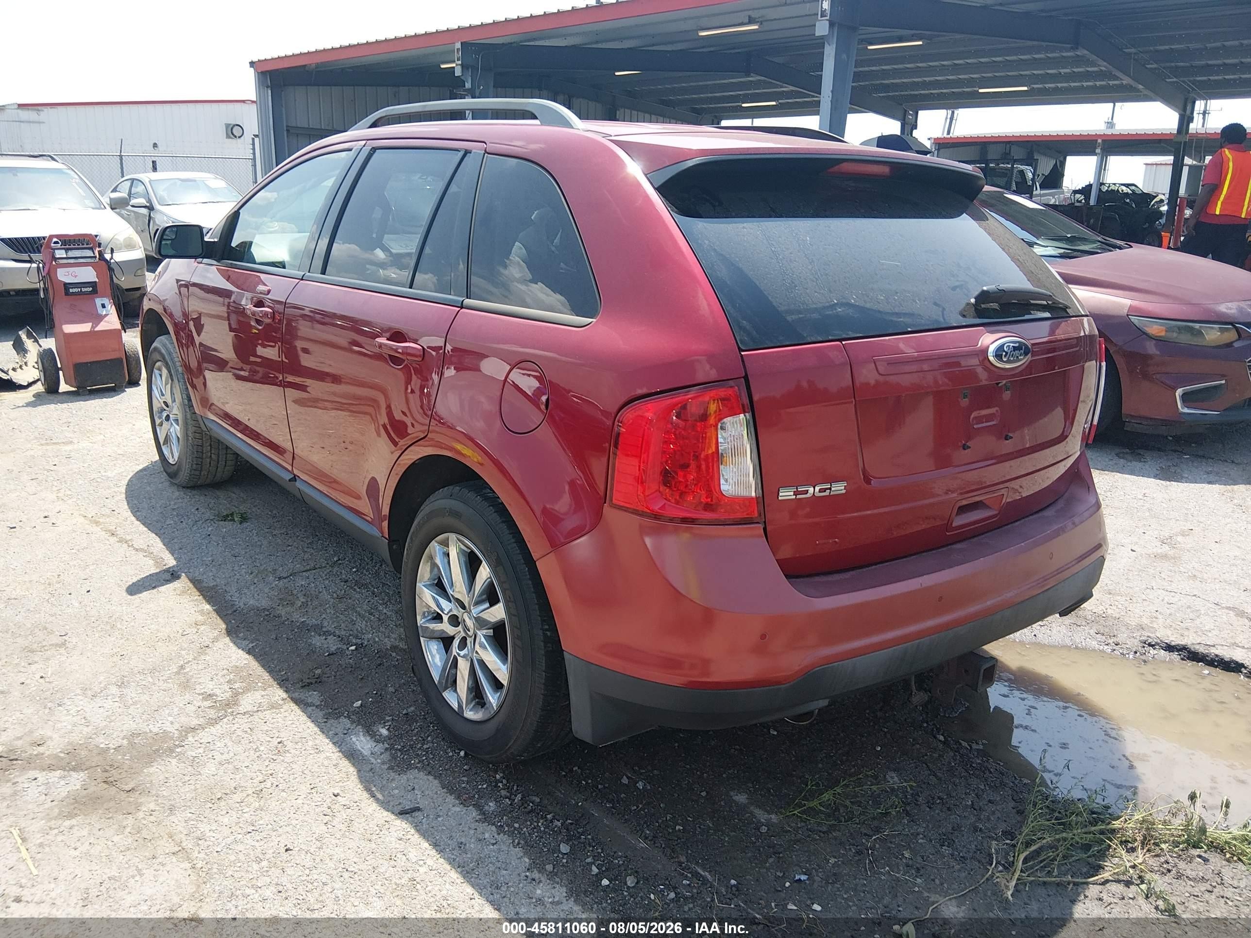 2013 Ford Edge Sel Red vin: 2FMDK3JC1DBA17122