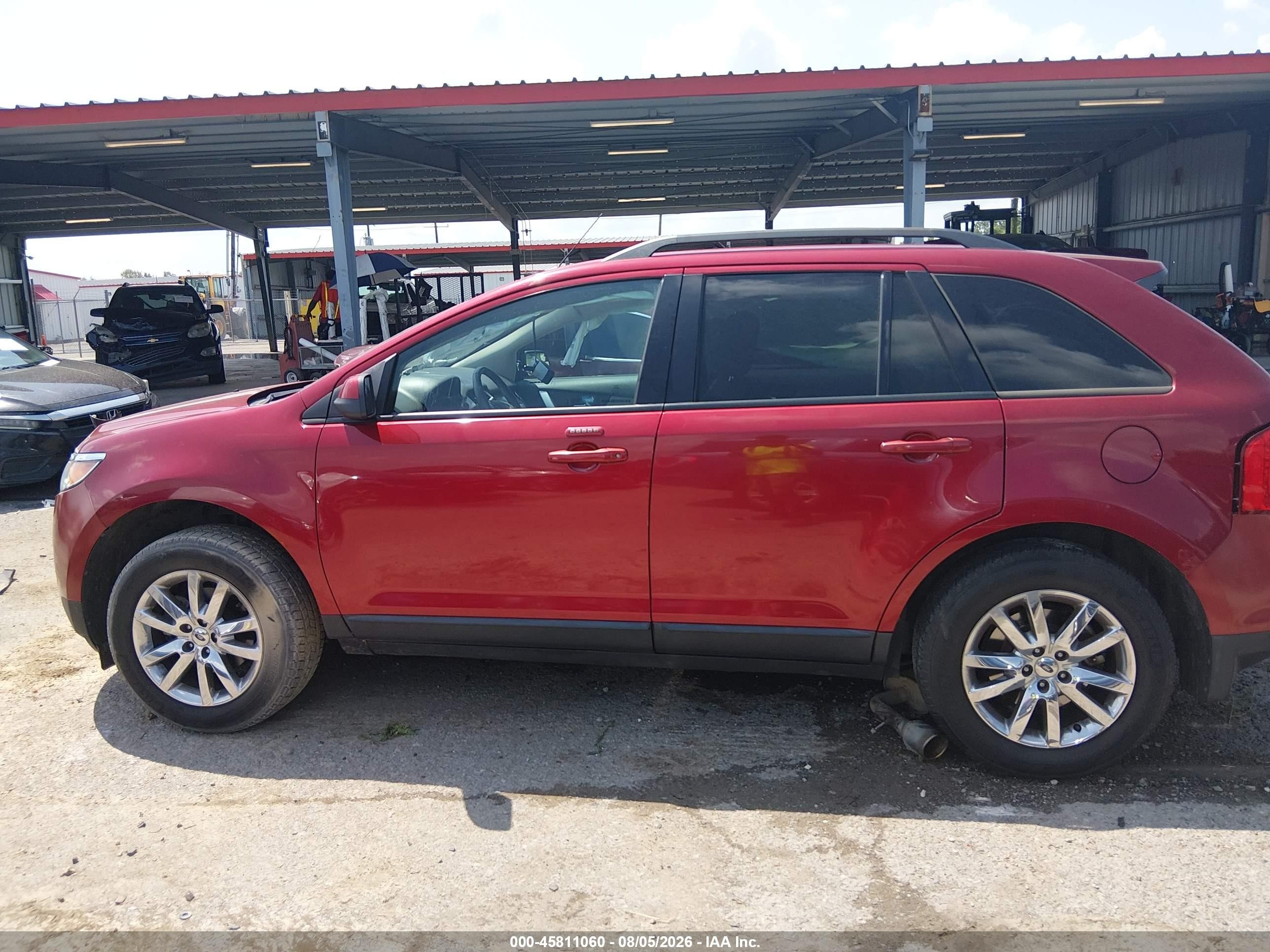 2013 Ford Edge Sel Red vin: 2FMDK3JC1DBA17122