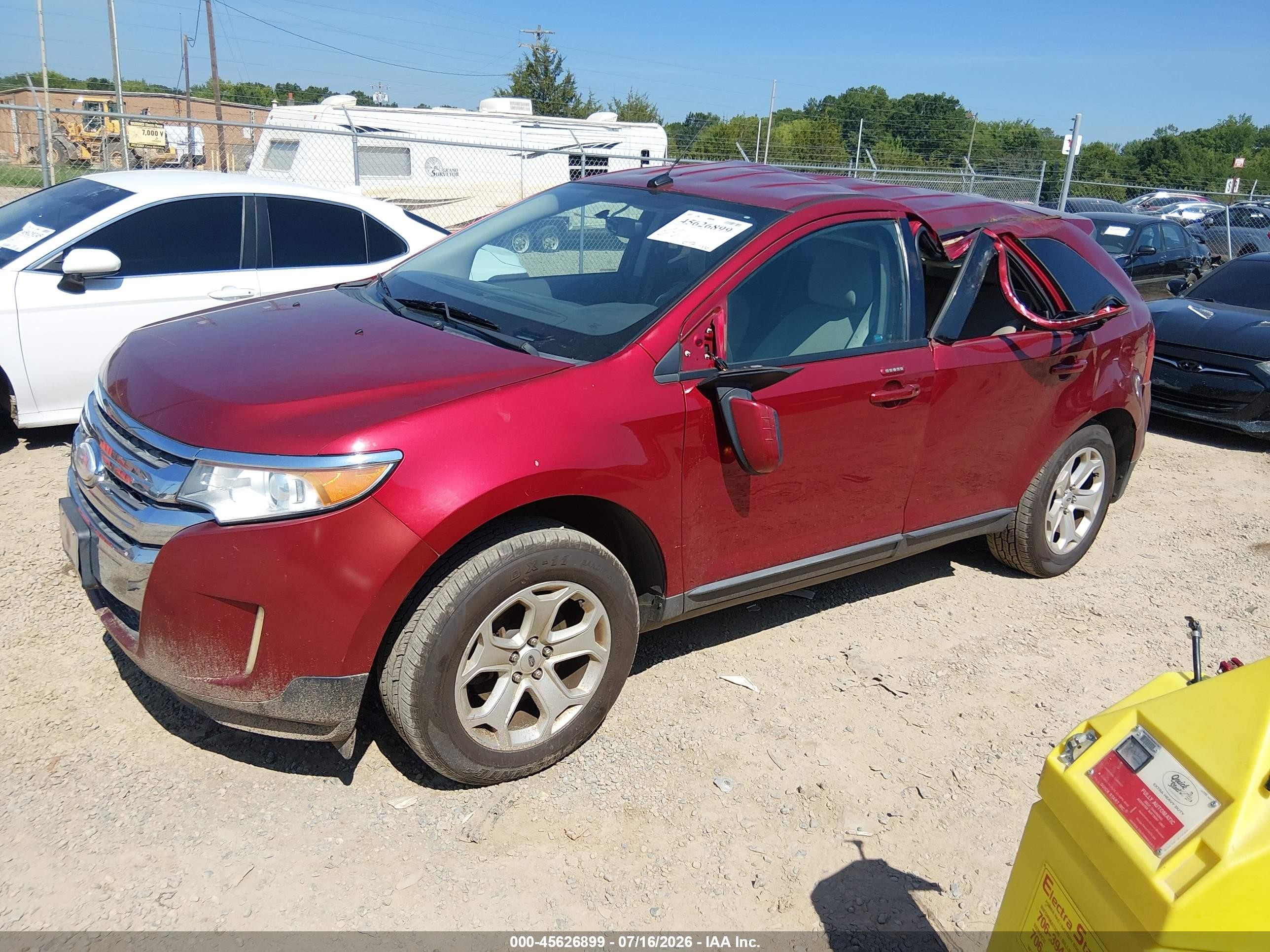 2013 Ford Edge Sel Красный vin: 2FMDK3JC1DBA22031