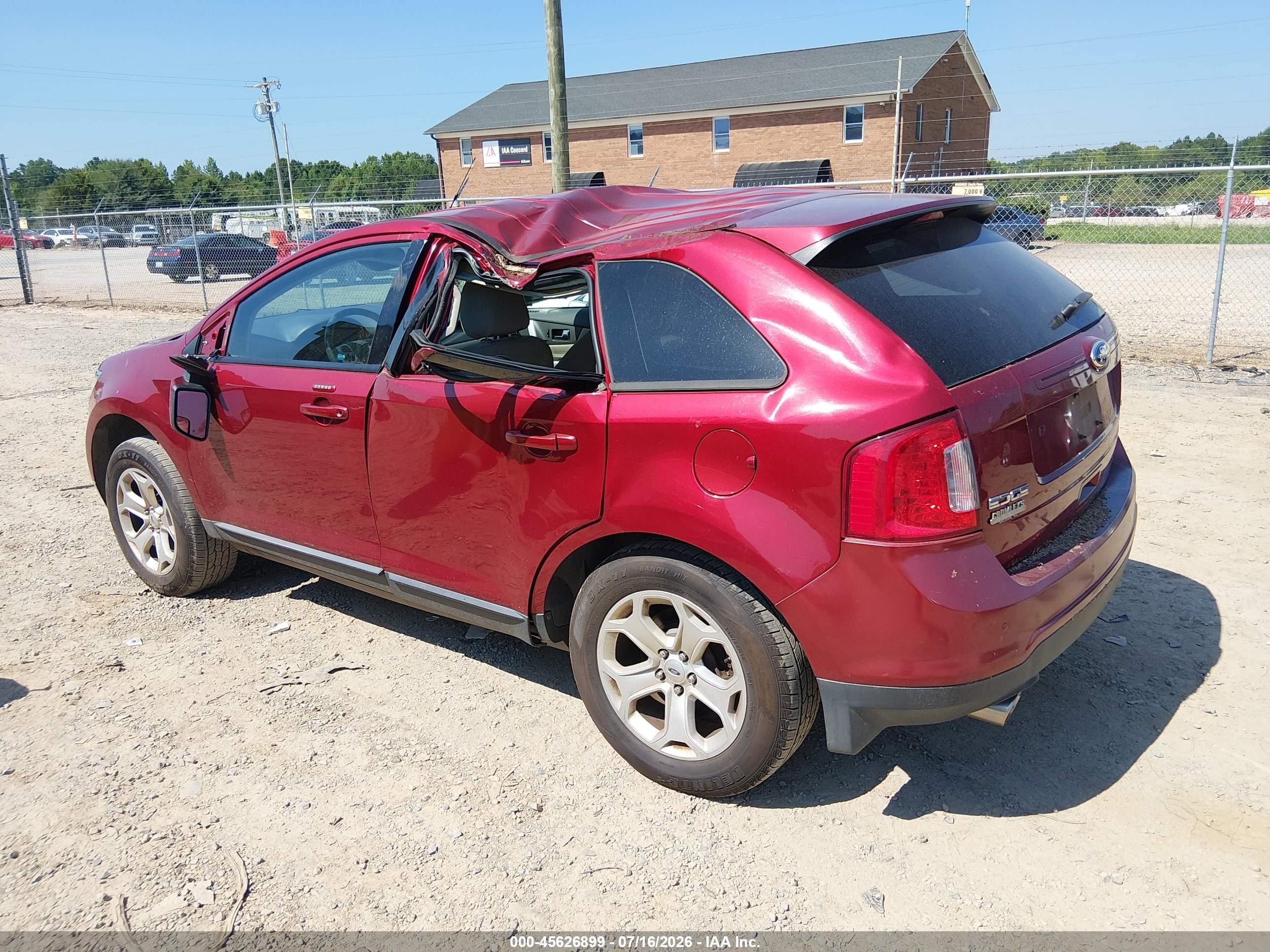 2013 Ford Edge Sel Красный vin: 2FMDK3JC1DBA22031