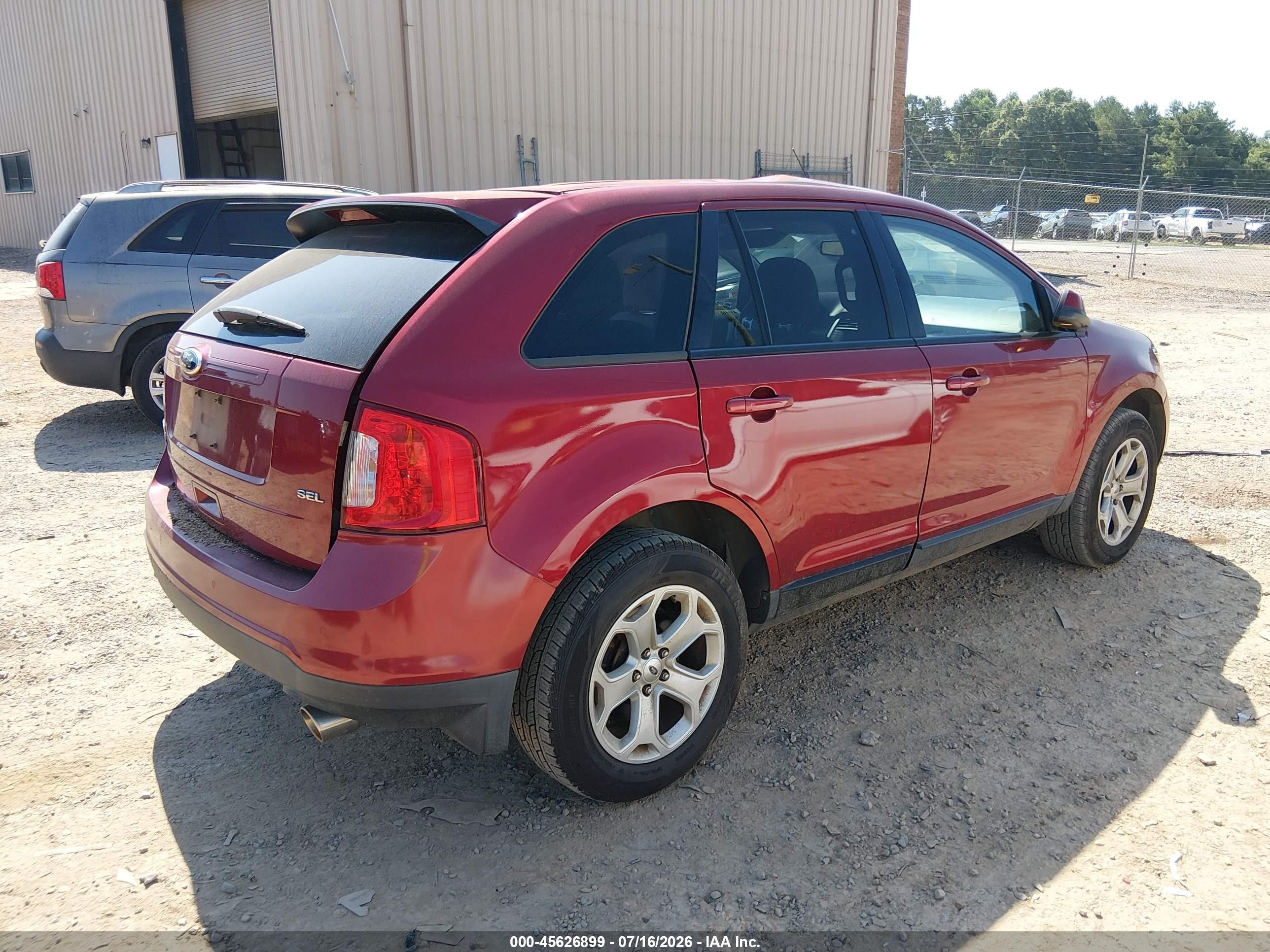 2013 Ford Edge Sel Красный vin: 2FMDK3JC1DBA22031