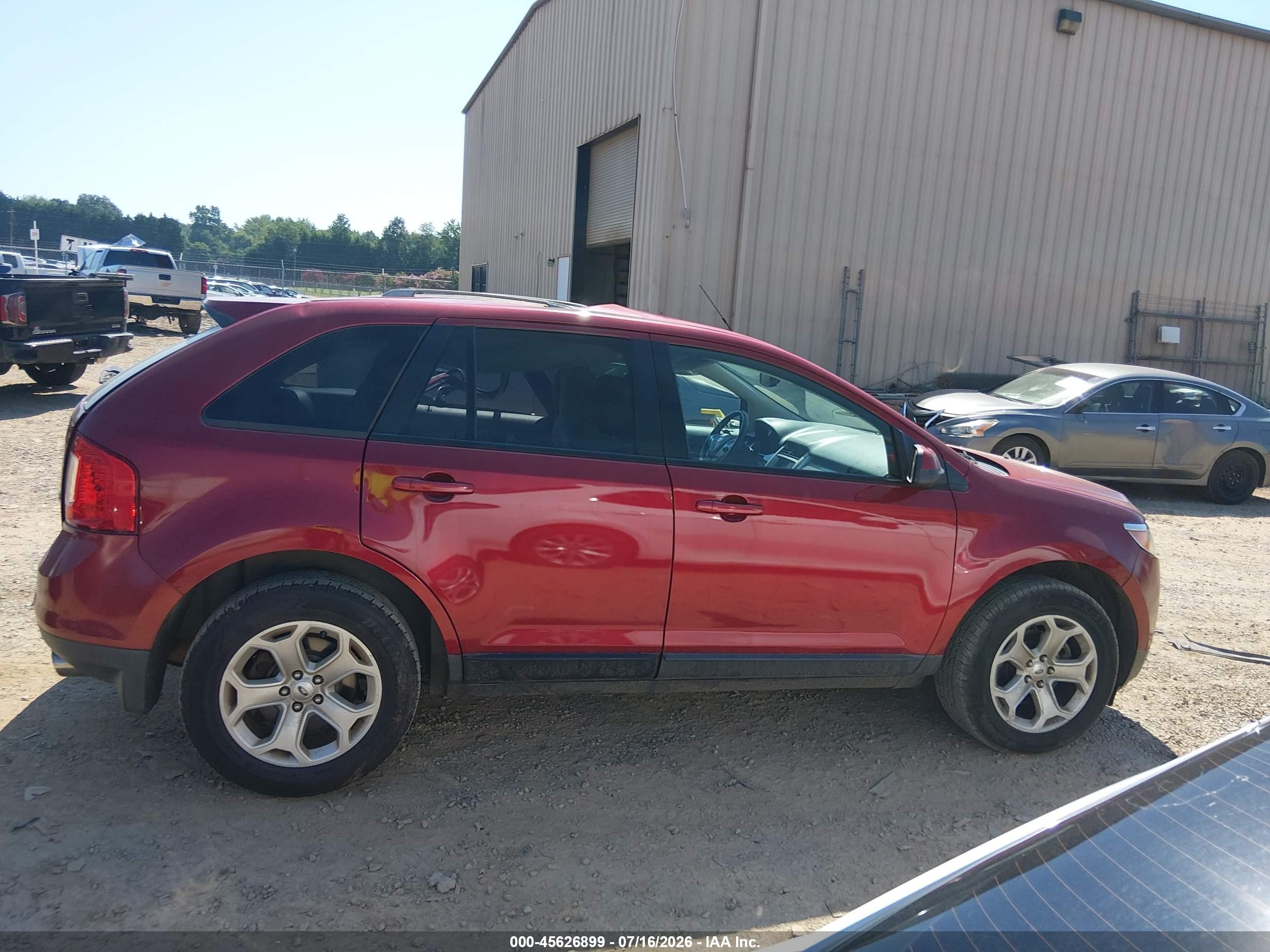 2013 Ford Edge Sel Красный vin: 2FMDK3JC1DBA22031