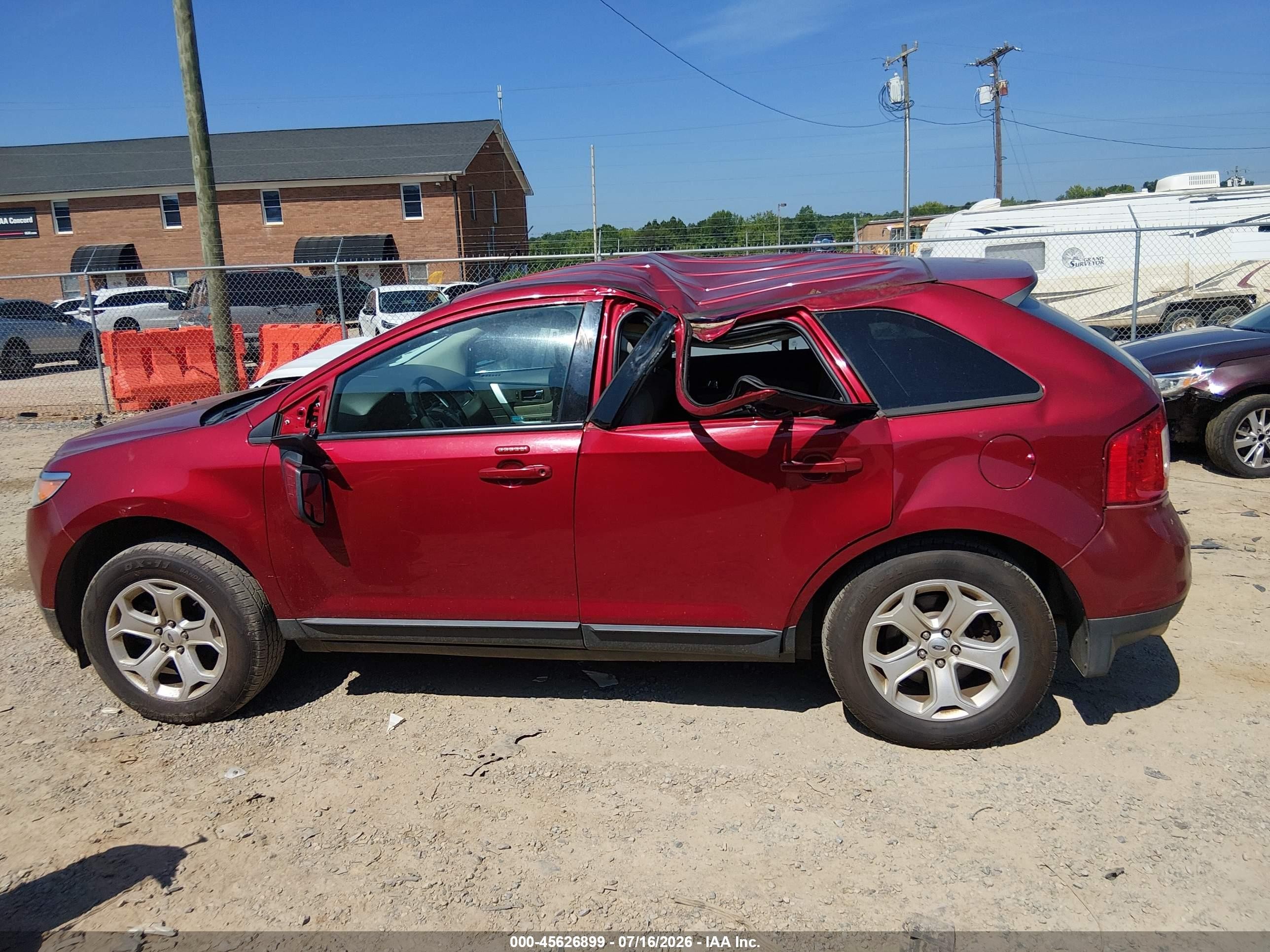 2013 Ford Edge Sel Красный vin: 2FMDK3JC1DBA22031