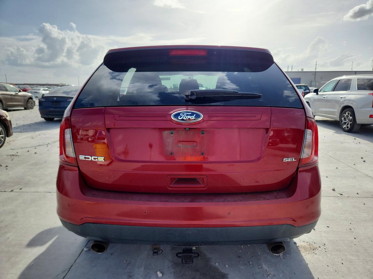 2013 Ford Edge Sel Red vin: 2FMDK3JC1DBA31604