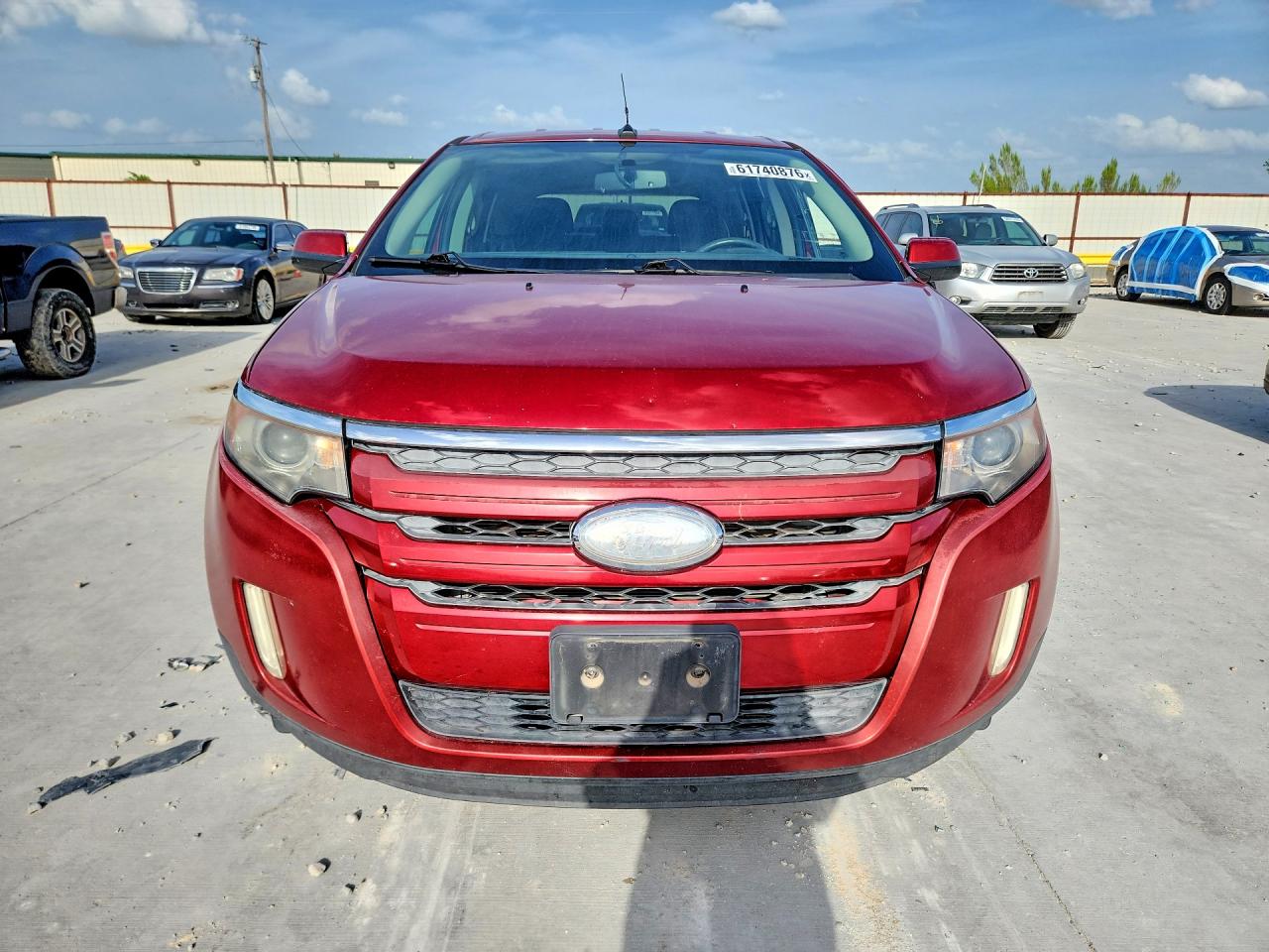 2013 Ford Edge Sel Red vin: 2FMDK3JC1DBA31604