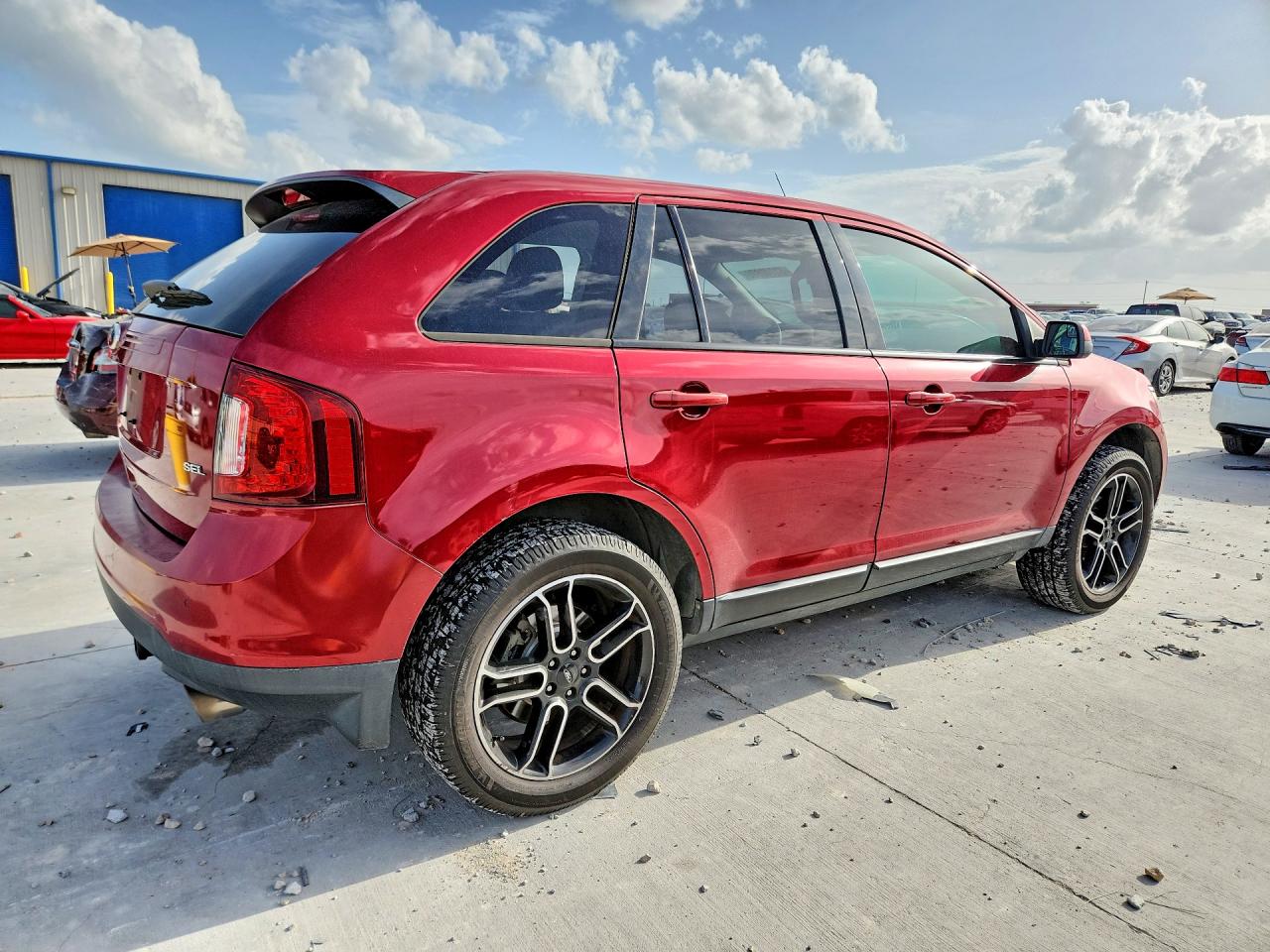2013 Ford Edge Sel Red vin: 2FMDK3JC1DBA31604