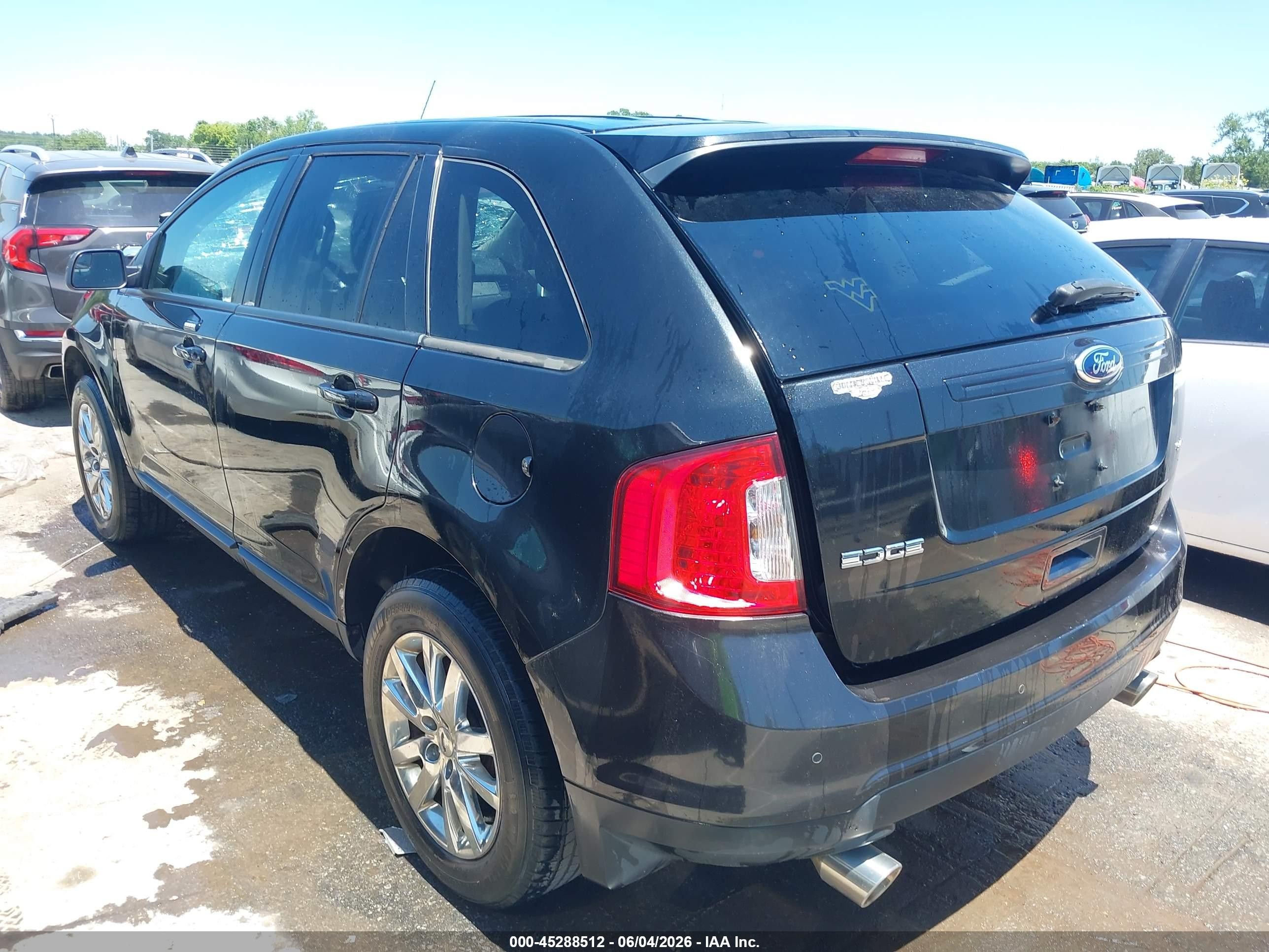 2013 Ford Edge Sel Black vin: 2FMDK3JC1DBA67227