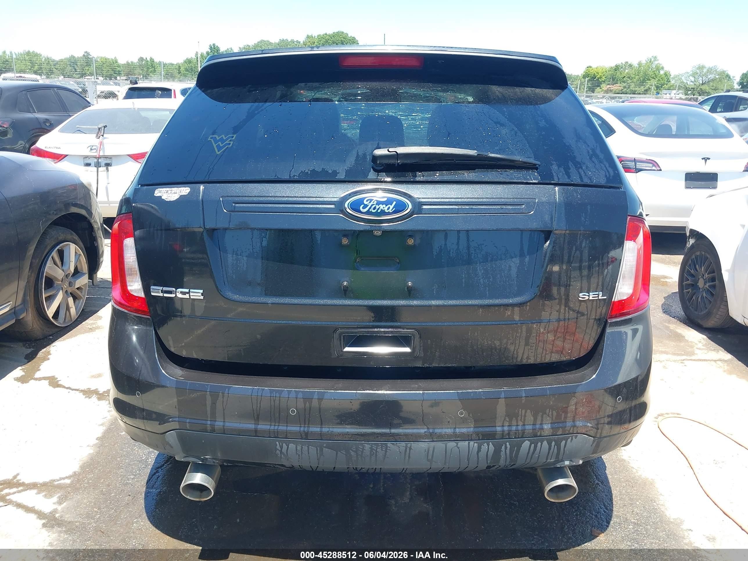 2013 Ford Edge Sel Black vin: 2FMDK3JC1DBA67227